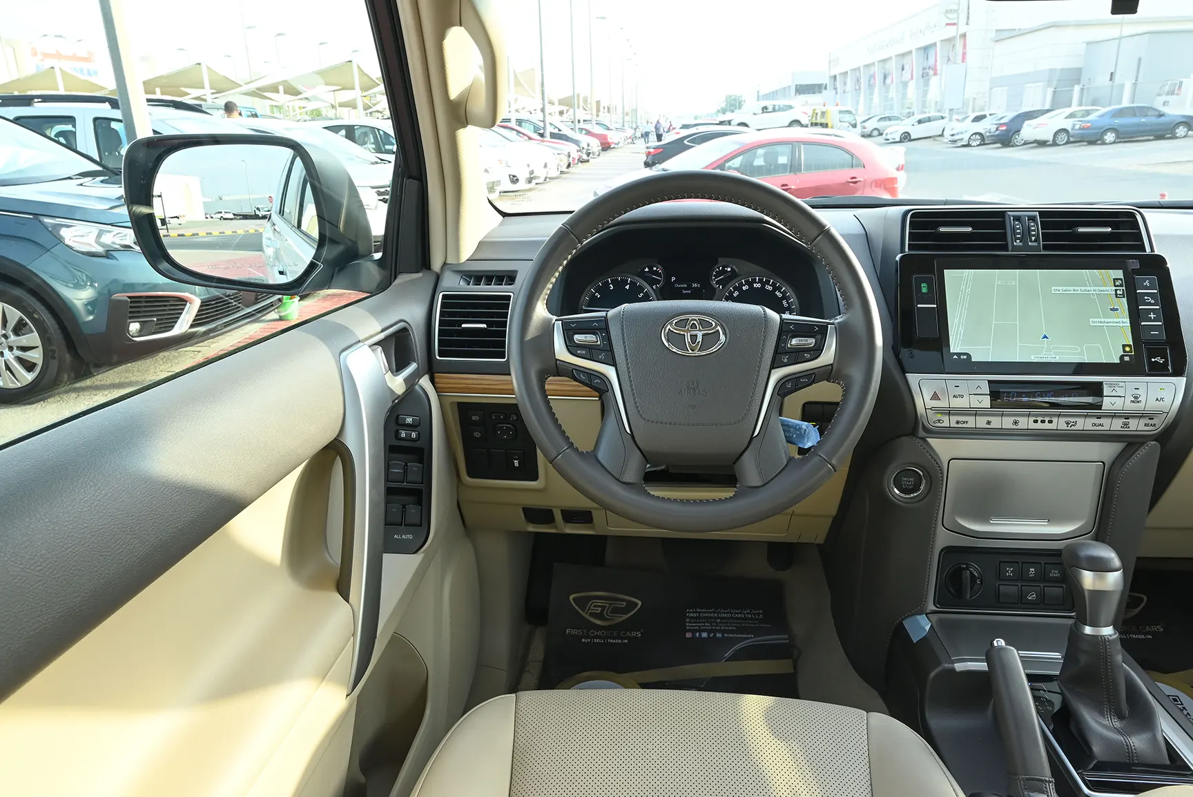 Used 2022 Toyota Prado Adventure White – Steering Wheel & Instrument Cluster at First Choice Cars Sharjah