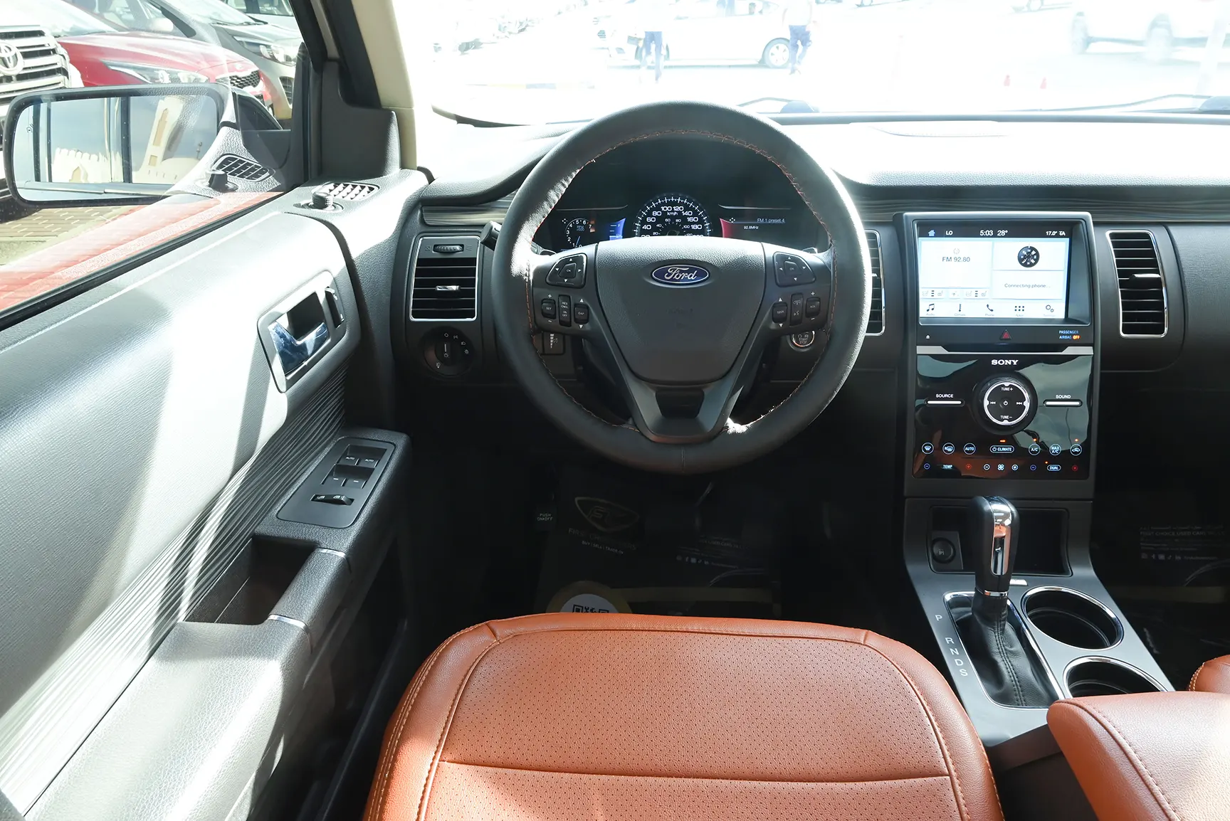 Used 2017 Ford Flex Limited White – Steering Wheel & Instrument Cluster at First Choice Cars Sharjah