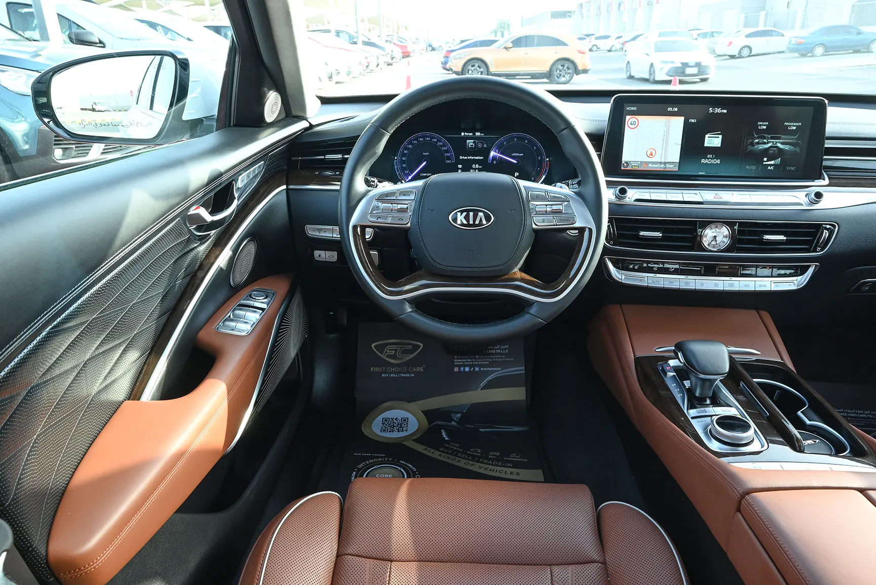 Used 2020 KIA K-900 GDI 3.8L V6 White – Steering Wheel & Instrument Cluster at First Choice Cars Sharjah