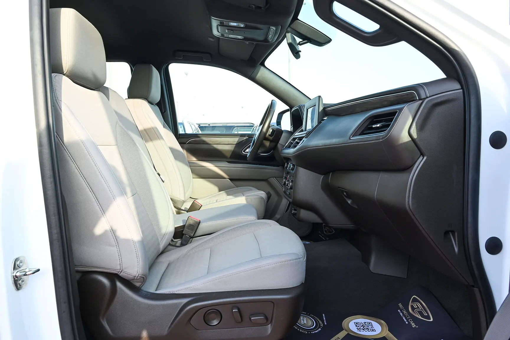 Used 2021 Chevrolet Tahoe LS White – Freezer Box Right Side Interior View at First Choice Cars Sharjah