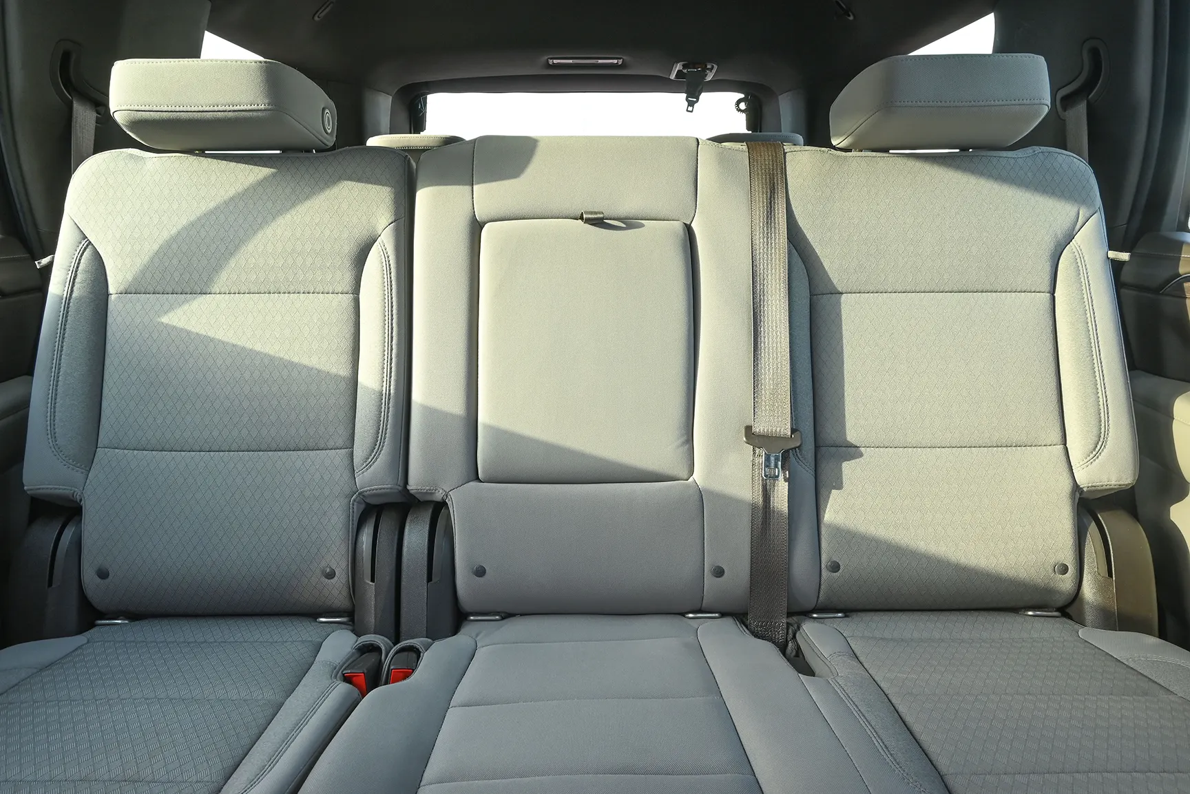 Used 2021 Chevrolet Tahoe LS White – Rear Seat View at First Choice Cars Sharjah