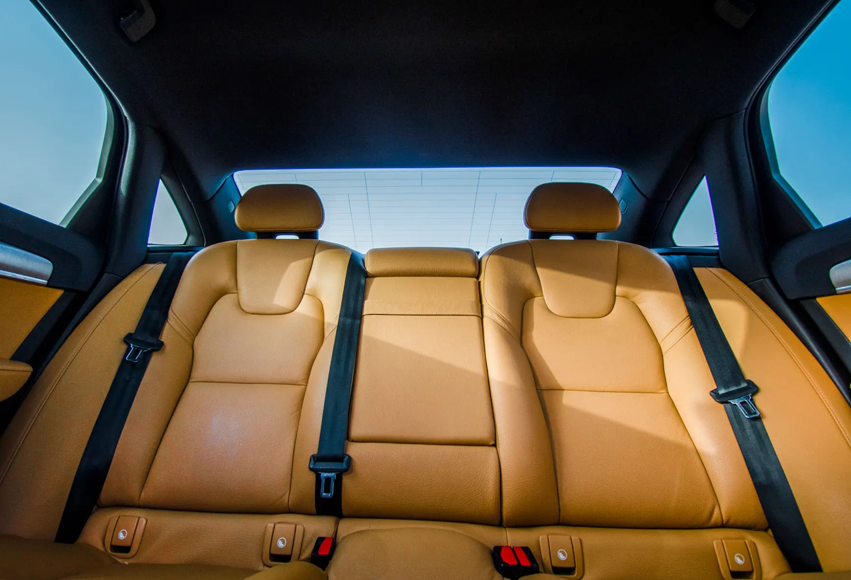 Used 2019 Volvo S90 T5 White – Rear Seat View at First Choice Cars Sharjah