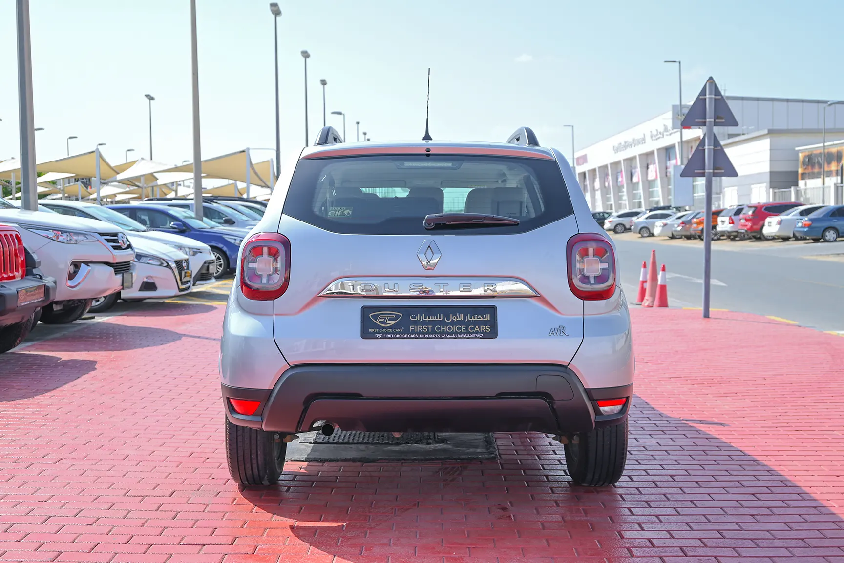Used 2020 Renault Duster Se White – Back/Rear View at First Choice Cars Sharjah