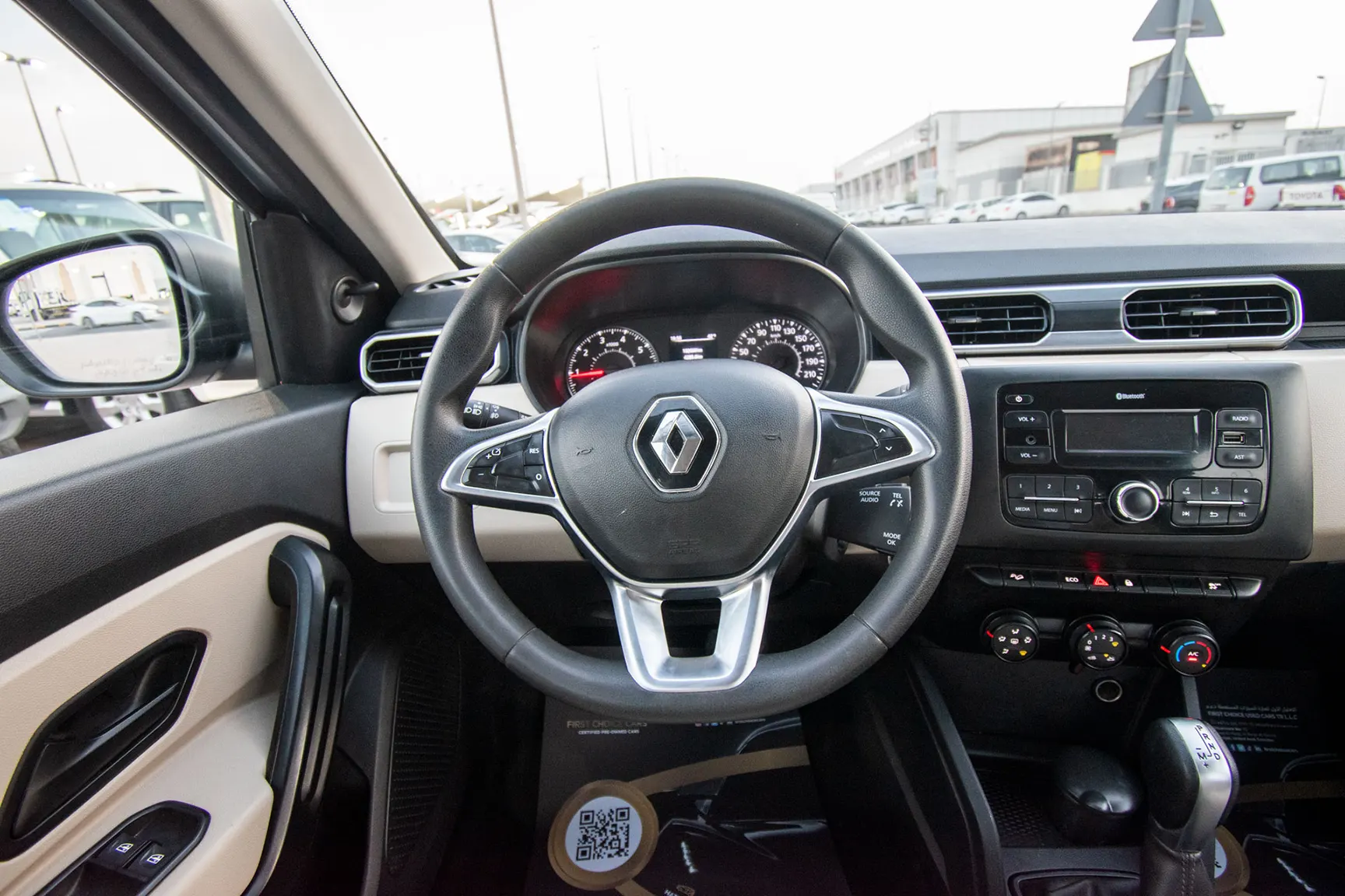 Used 2020 Renault Duster Se White – Steering Wheel & Instrument Cluster at First Choice Cars Sharjah