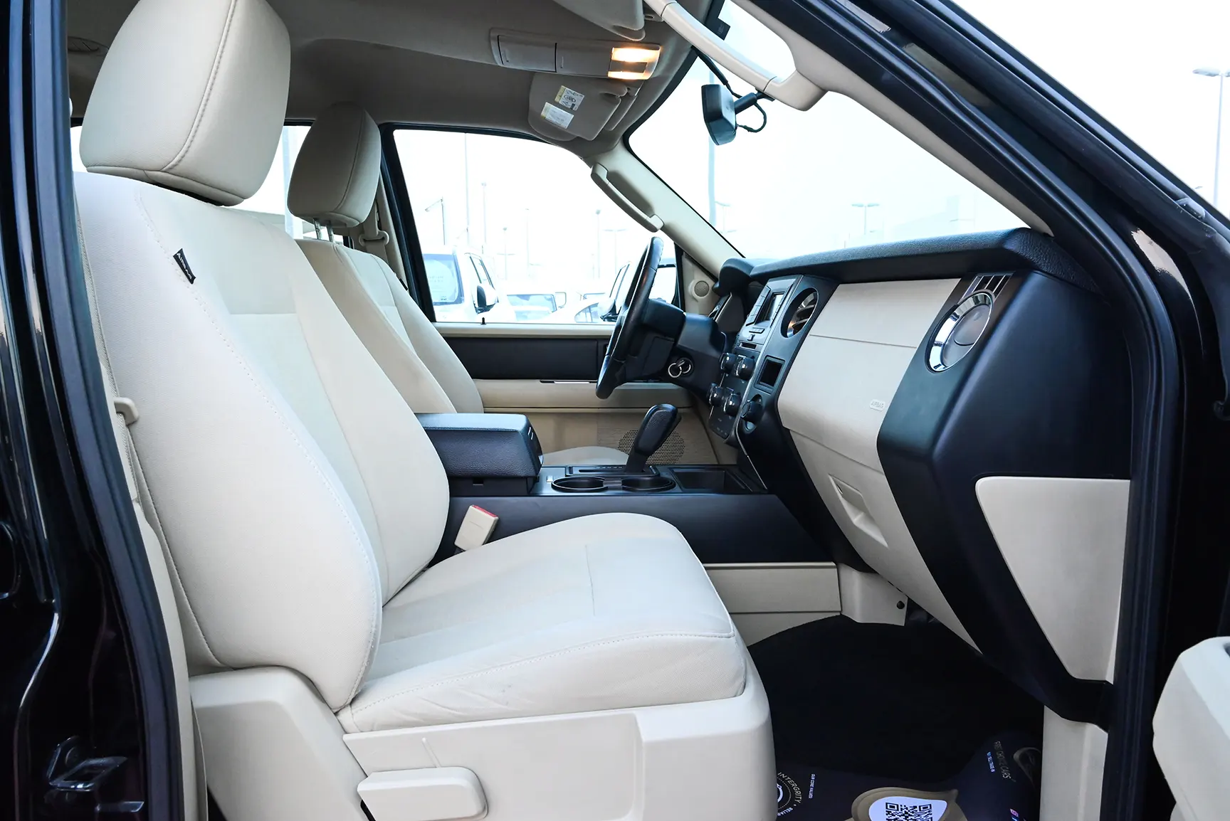 Used 2016 Ford Expedition XL Black – Front Passenger Side Cabin View at First Choice Cars Sharjah