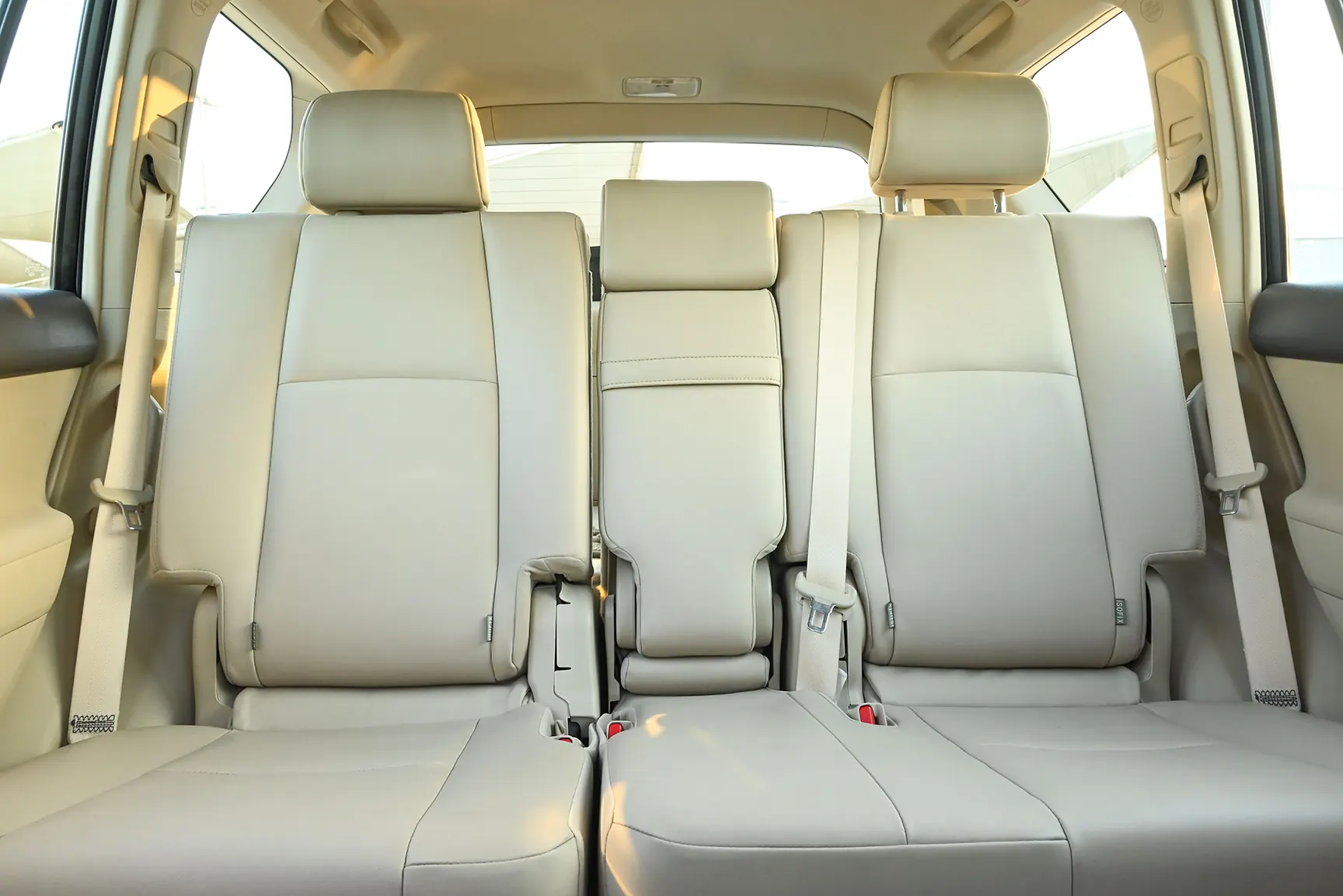 Used 2019 Toyota Prado VXR Black – Rear Seat View at First Choice Cars Sharjah