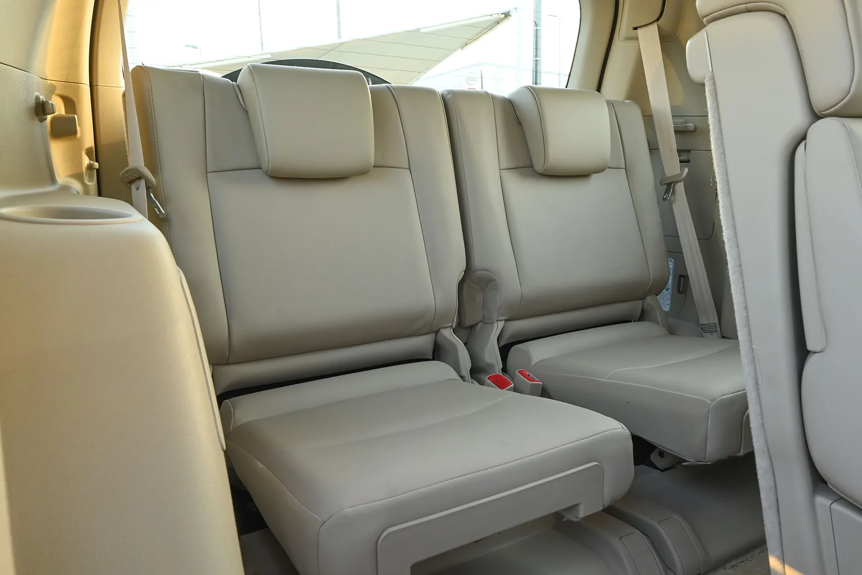 Used 2019 Toyota Prado VXR Black – Third Row Right Seat View at First Choice Cars Sharjah