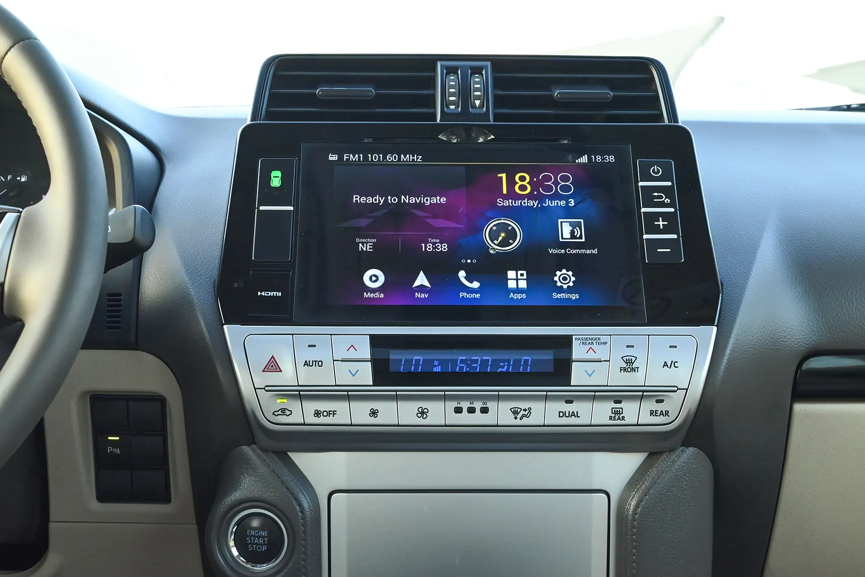 Used 2019 Toyota Prado VXR Black – Infotainment / Touchscreen System at First Choice Cars Sharjah