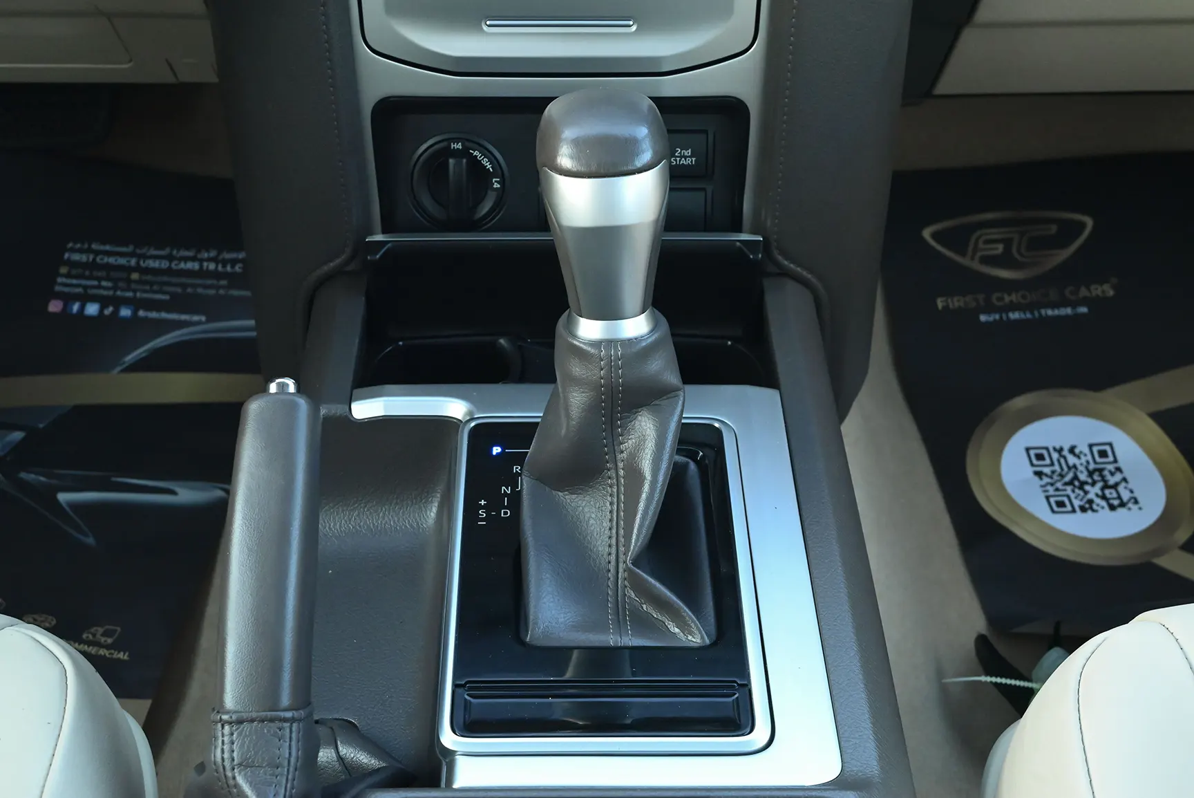 Used 2019 Toyota Prado VXR Black – Center Console & Gear Shifter at First Choice Cars Sharjah