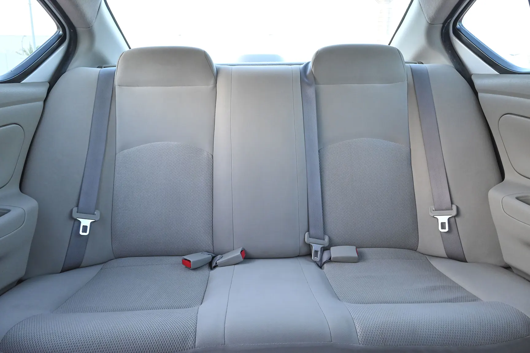 Used 2017 Nissan Sunny S White – Rear Seat View at First Choice Cars Sharjah