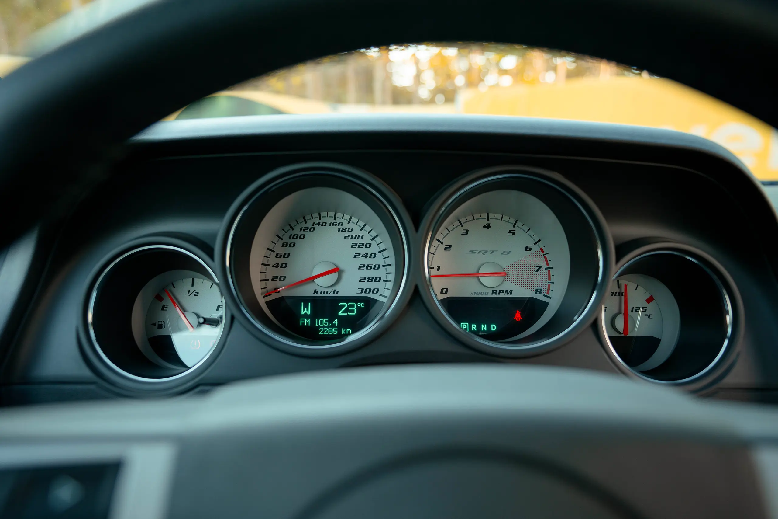 Used 2010 Dodge Challenger SRT8 in Purple – Odometer / Mileage Reading View for Sale at First Choice Cars Dubai Sharjah