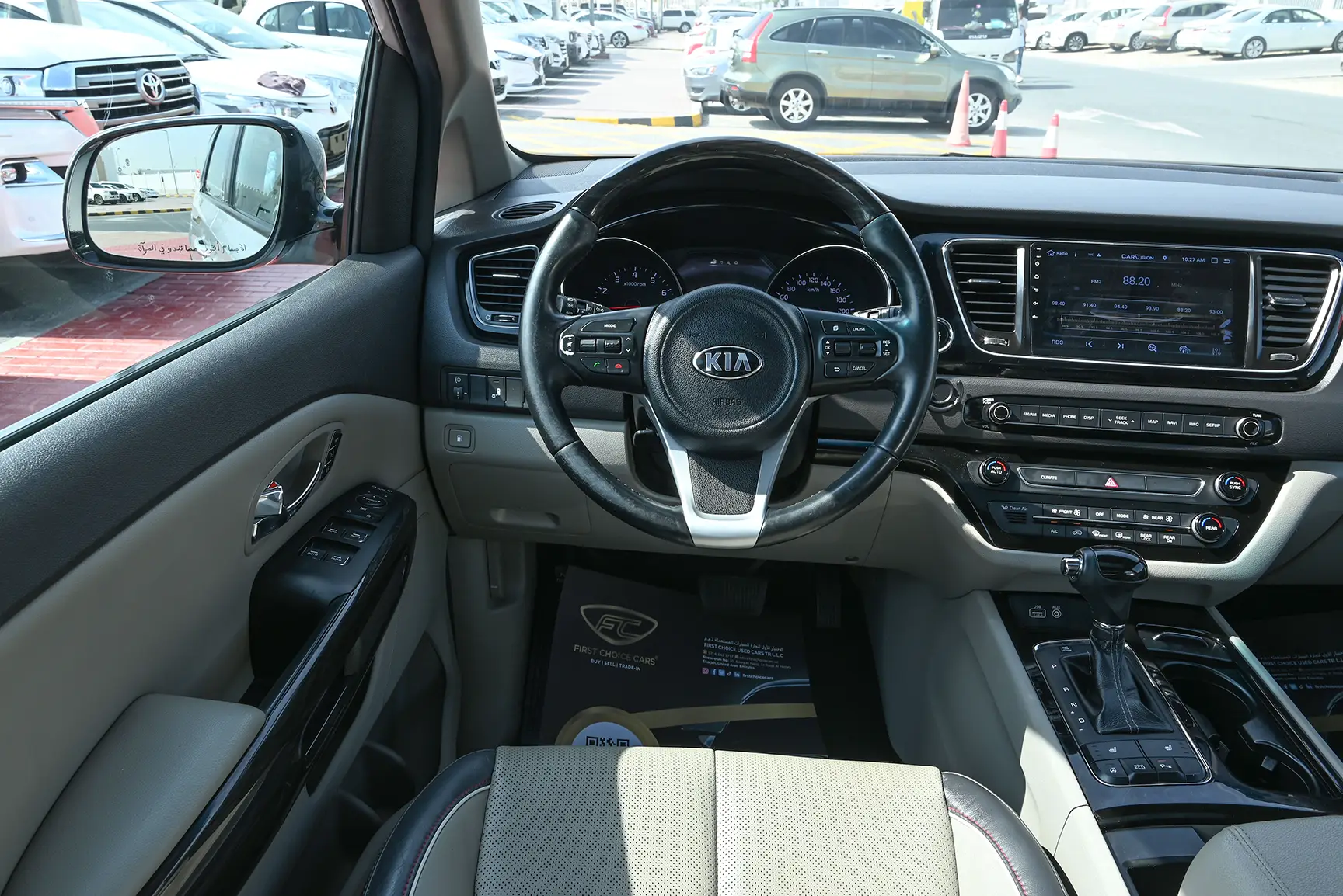 Used 2017 KIA Carnival Grand Carnival Silver – Steering Wheel & Instrument Cluster at First Choice Cars Sharjah