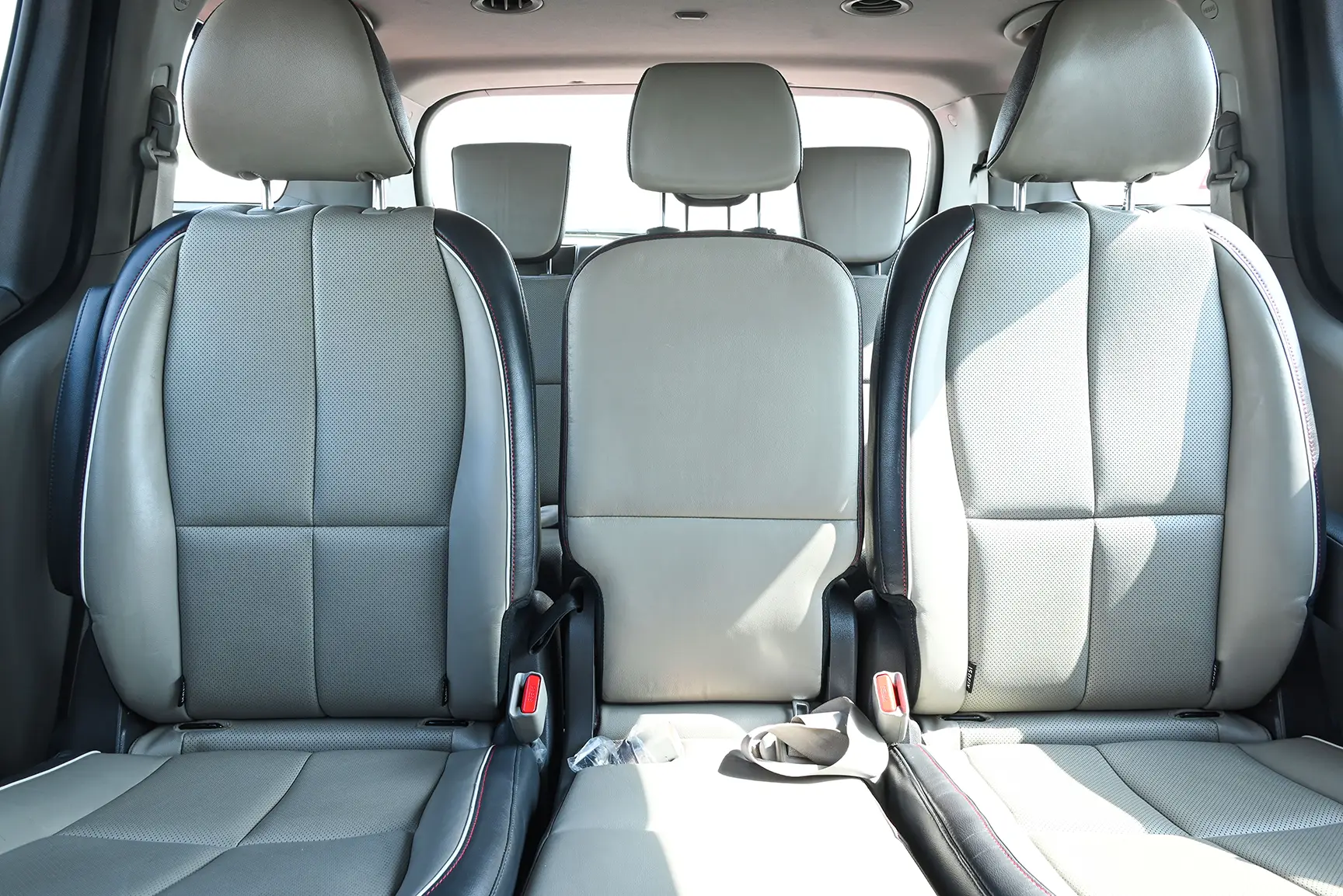 Used 2017 KIA Carnival Grand Carnival Silver – Rear Seat View at First Choice Cars Sharjah