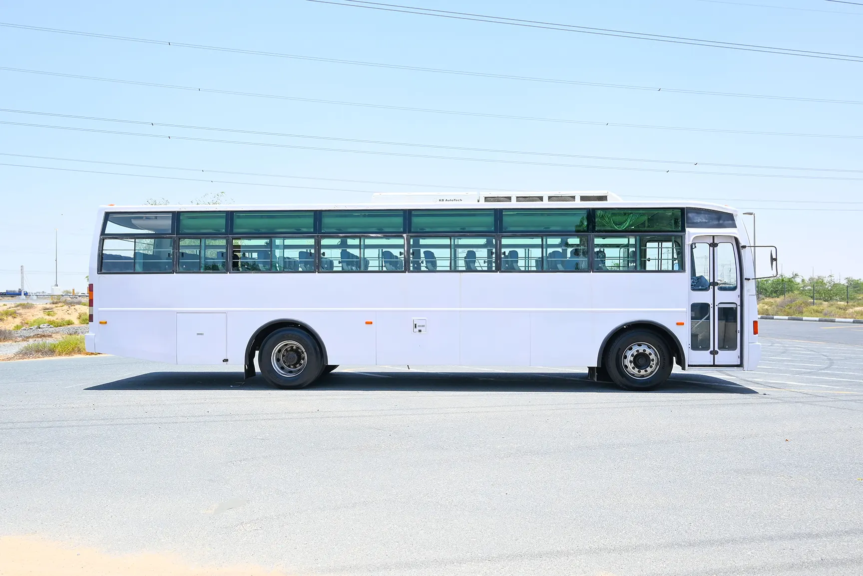 Used 2014 Ashok Leyland Falcon Bus in White – Right Side View