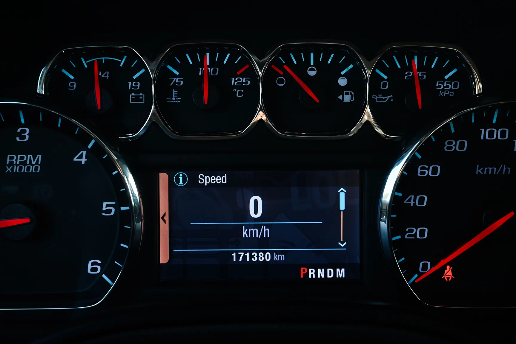 Used 2015 Chevrolet Tahoe LTZ Grey – Odometer / Mileage Reading View at First Choice Cars Sharjah