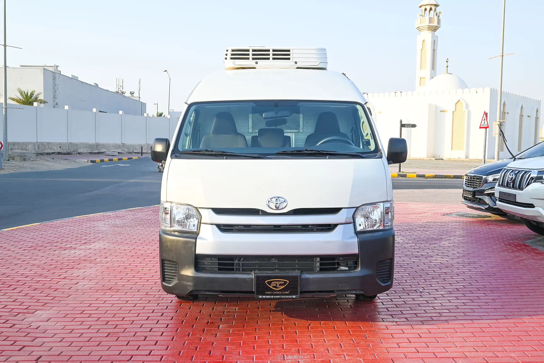 Used 2018 Toyota Hiace GL High Roof White – Front View at First Choice Cars Sharjah
