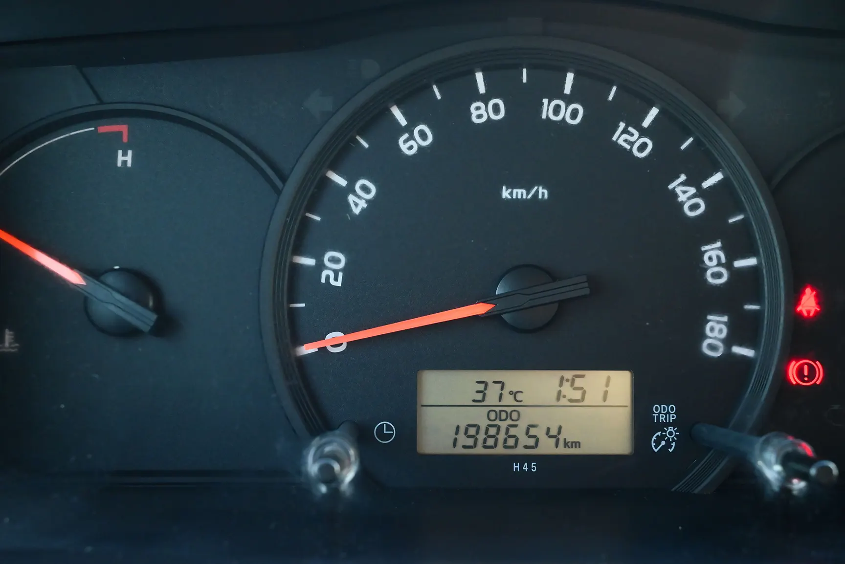 Used 2018 Toyota Hiace GL High Roof White – Odometer / Mileage Reading View at First Choice Cars Sharjah