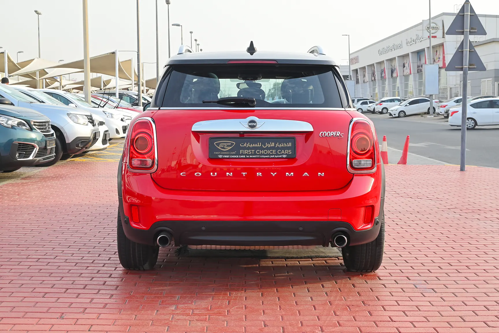 Used 2017 MINI Countryman Cooper S in Red – Back/Rear View for Sale at First Choice Cars Dubai Sharjah