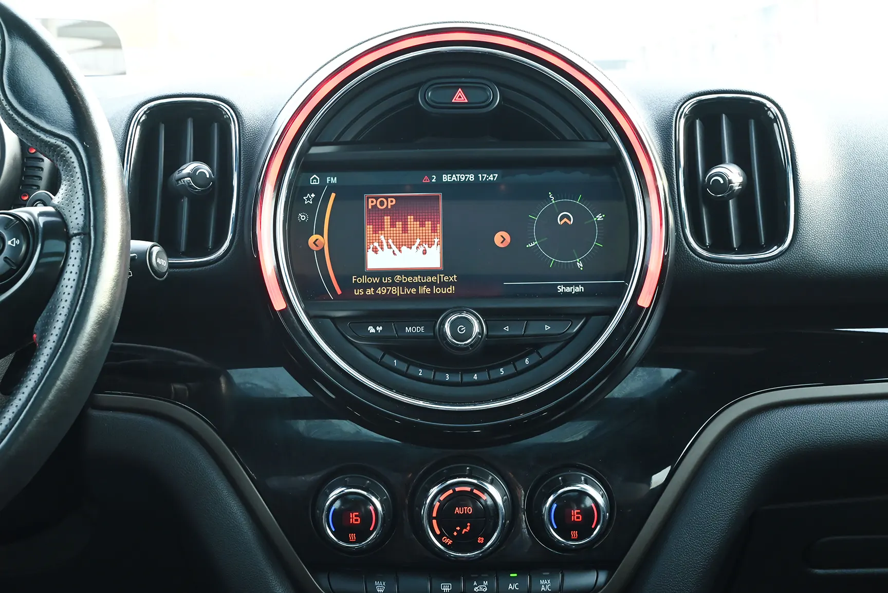 Used 2017 MINI Countryman Cooper S Red – Infotainment / Touchscreen System at First Choice Cars Sharjah