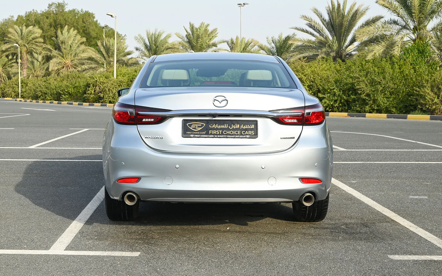 Used 2021 Mazda 6 S Grade Silver – Back/Rear View at First Choice Cars Sharjah