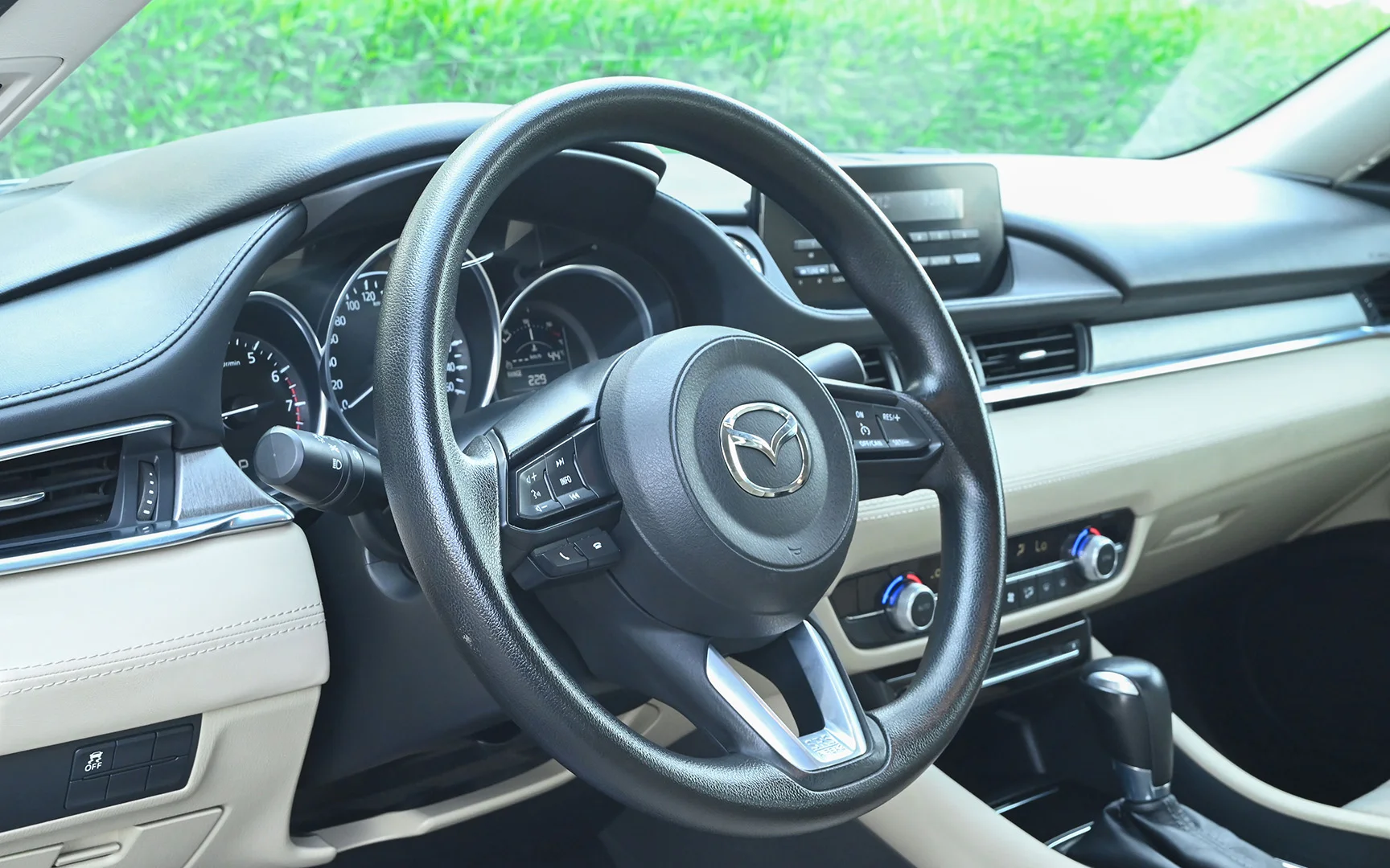 Used 2021 Mazda 6 S Grade Silver – Driver Side Dashboard & Steering View at First Choice Cars Sharjah