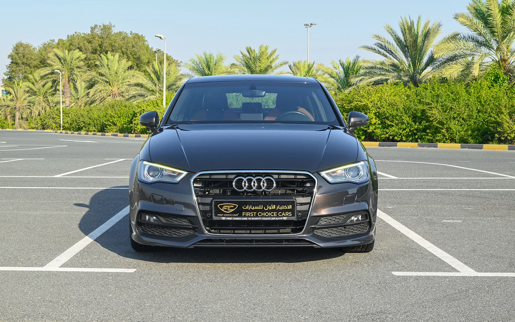 Used 2016 Audi A3 S-Line Grey – Front View at First Choice Cars Sharjah
