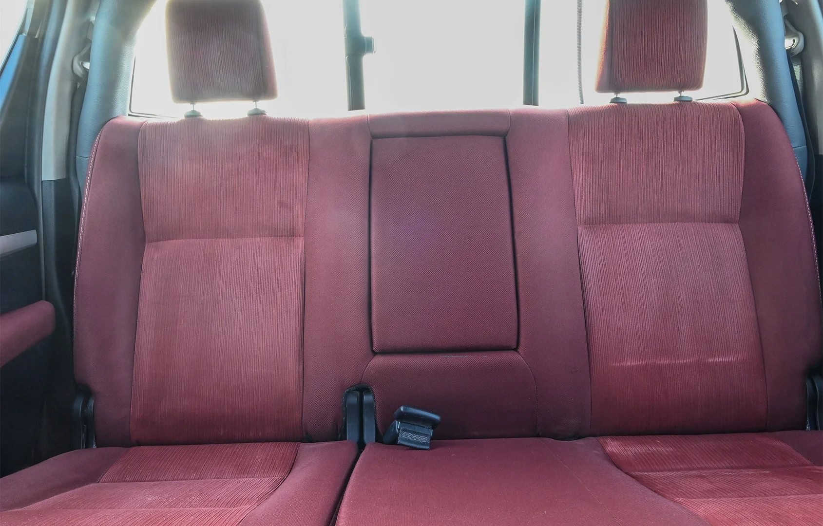 Used 2020 Toyota Hilux GLX Double Cabin White – Rear Seat View at First Choice Cars Sharjah