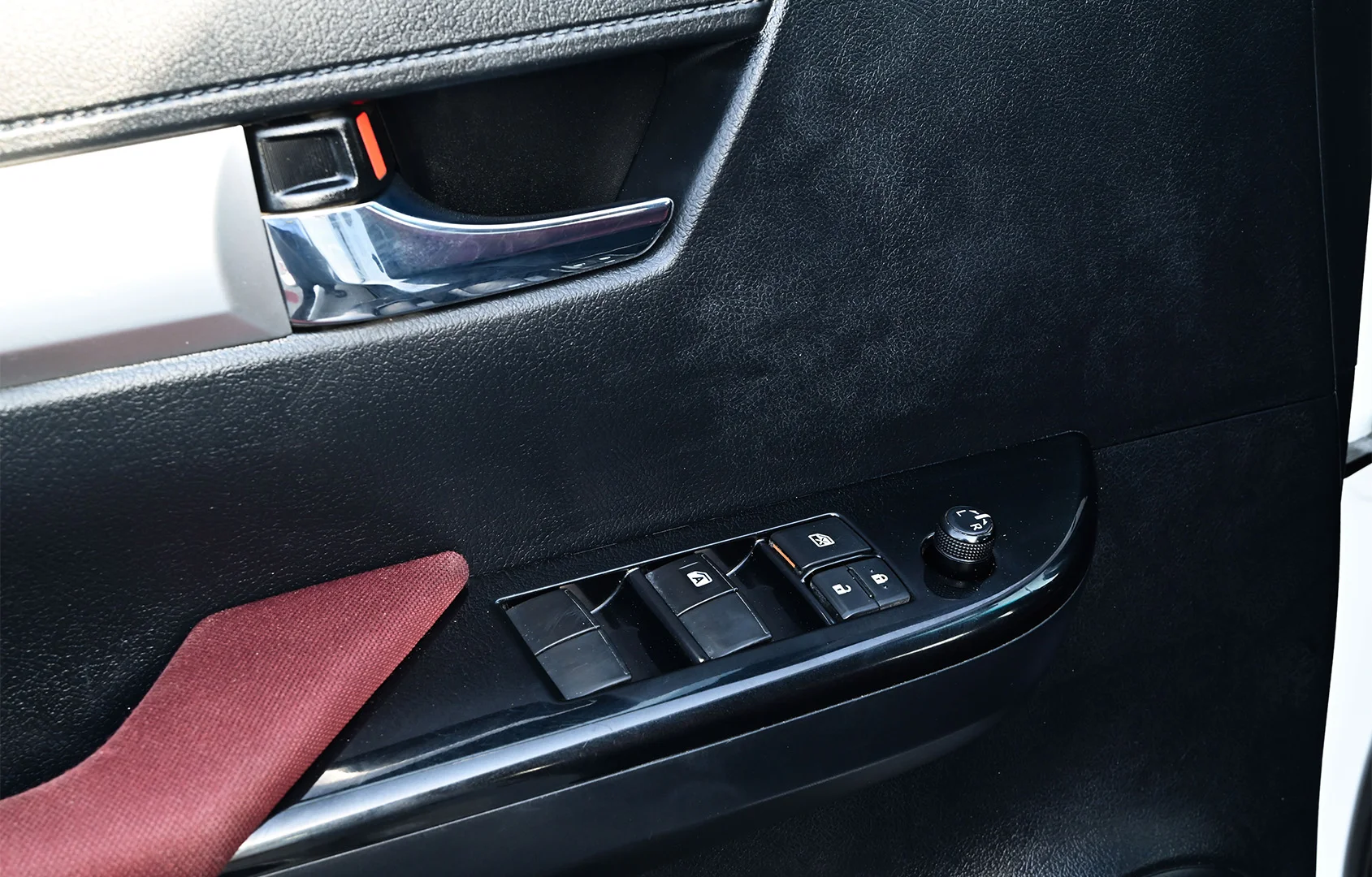 Used 2020 Toyota Hilux GLX Double Cabin White – Driver Door Panel Full View at First Choice Cars Sharjah