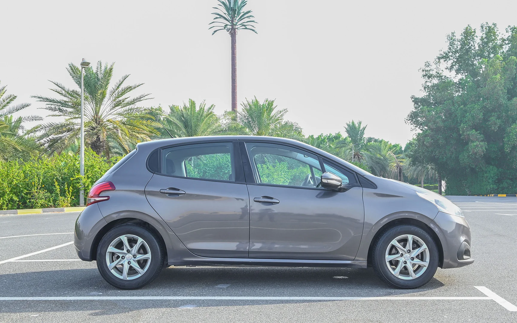 Used 2019 Peugeot 208 Active Grey – Right Side View at First Choice Cars Sharjah