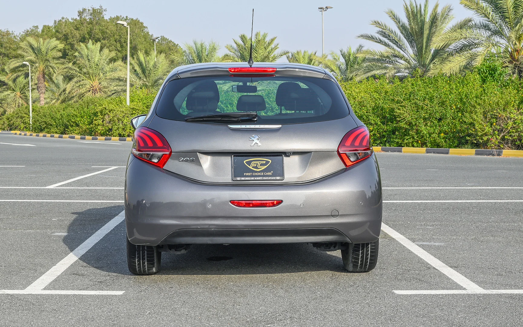 Used 2019 Peugeot 208 Active Grey – Back/Rear View at First Choice Cars Sharjah