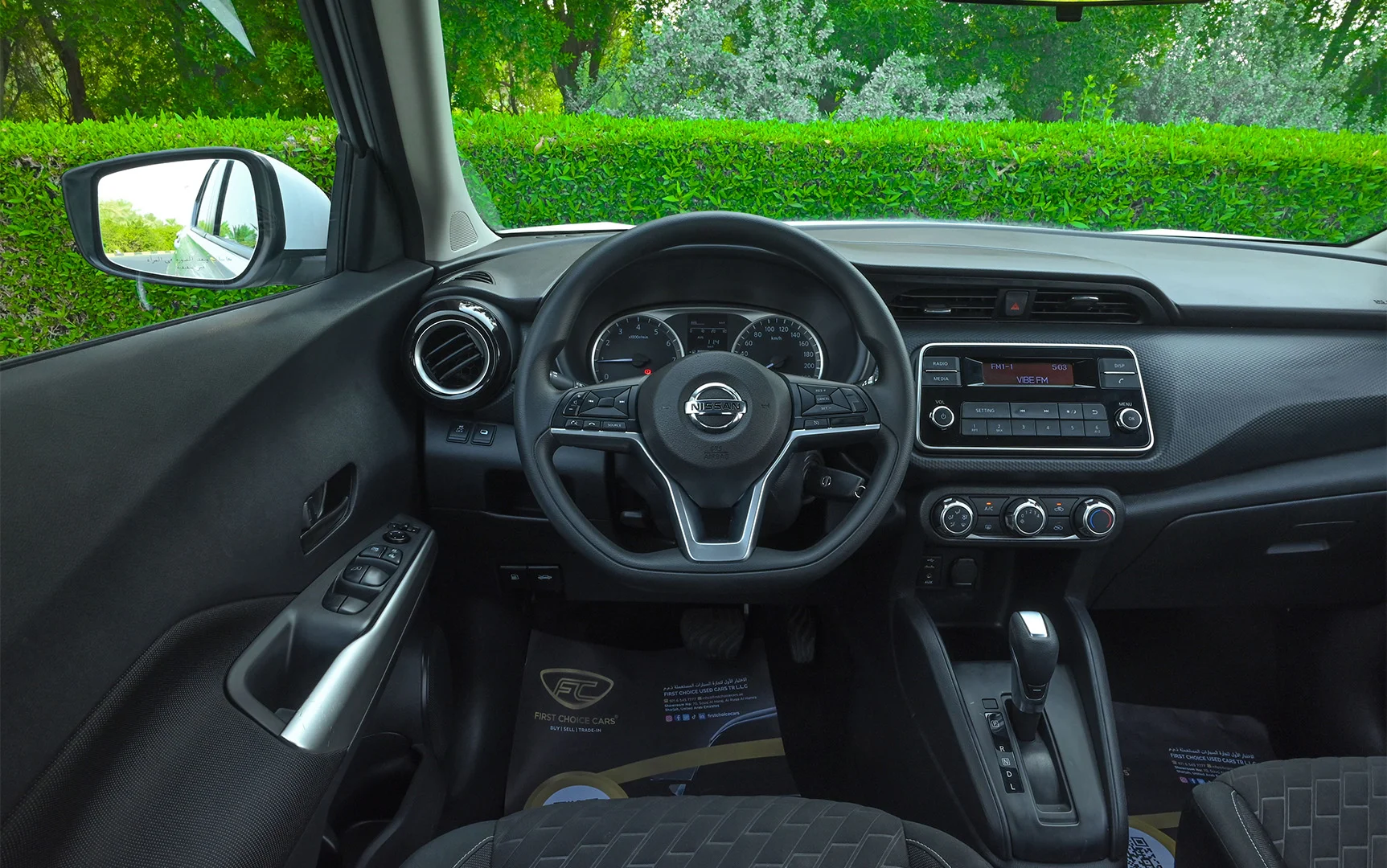 Used 2022 Nissan Kicks S White – Steering Wheel & Instrument Cluster at First Choice Cars Sharjah