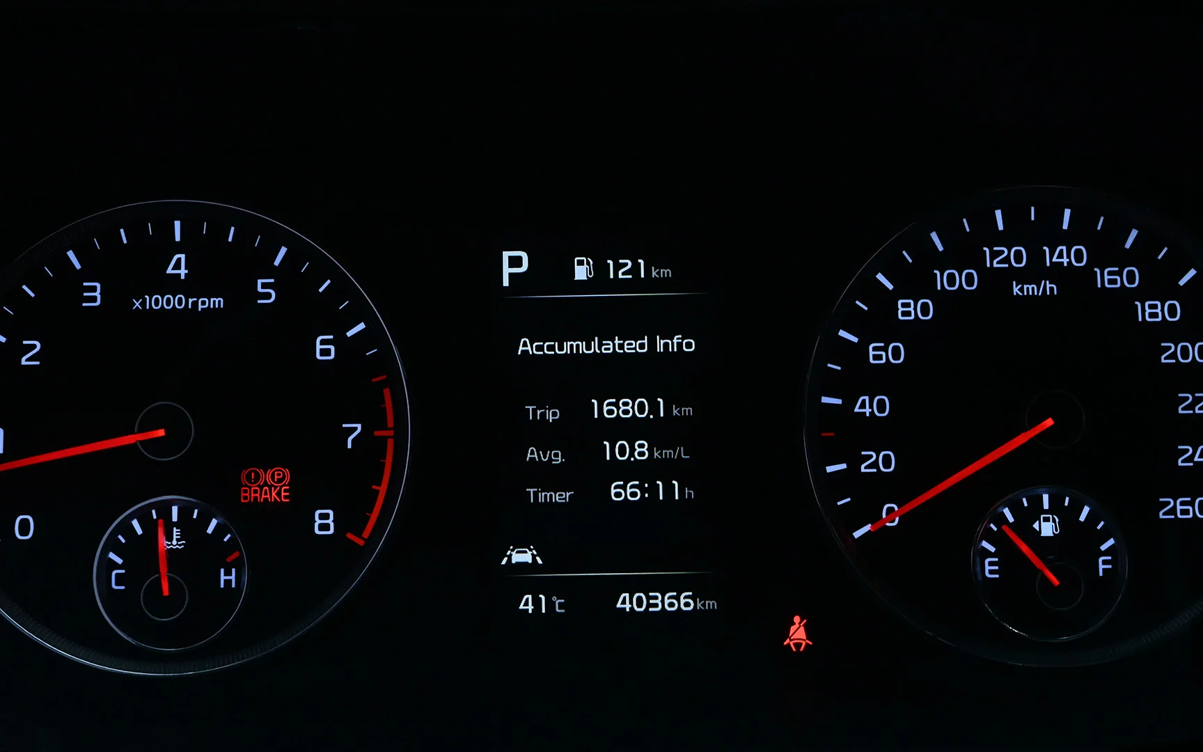 Used 2020 Kia K5 LX in White – Odometer / Mileage Reading View for Sale at First Choice Cars Dubai Sharjah