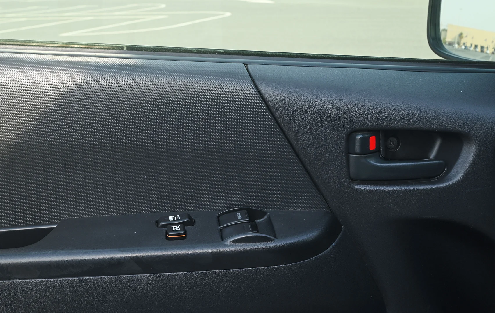 Used 2018 Toyota Hiace GLX High Roof White – Driver Door Panel Full View at First Choice Cars Sharjah