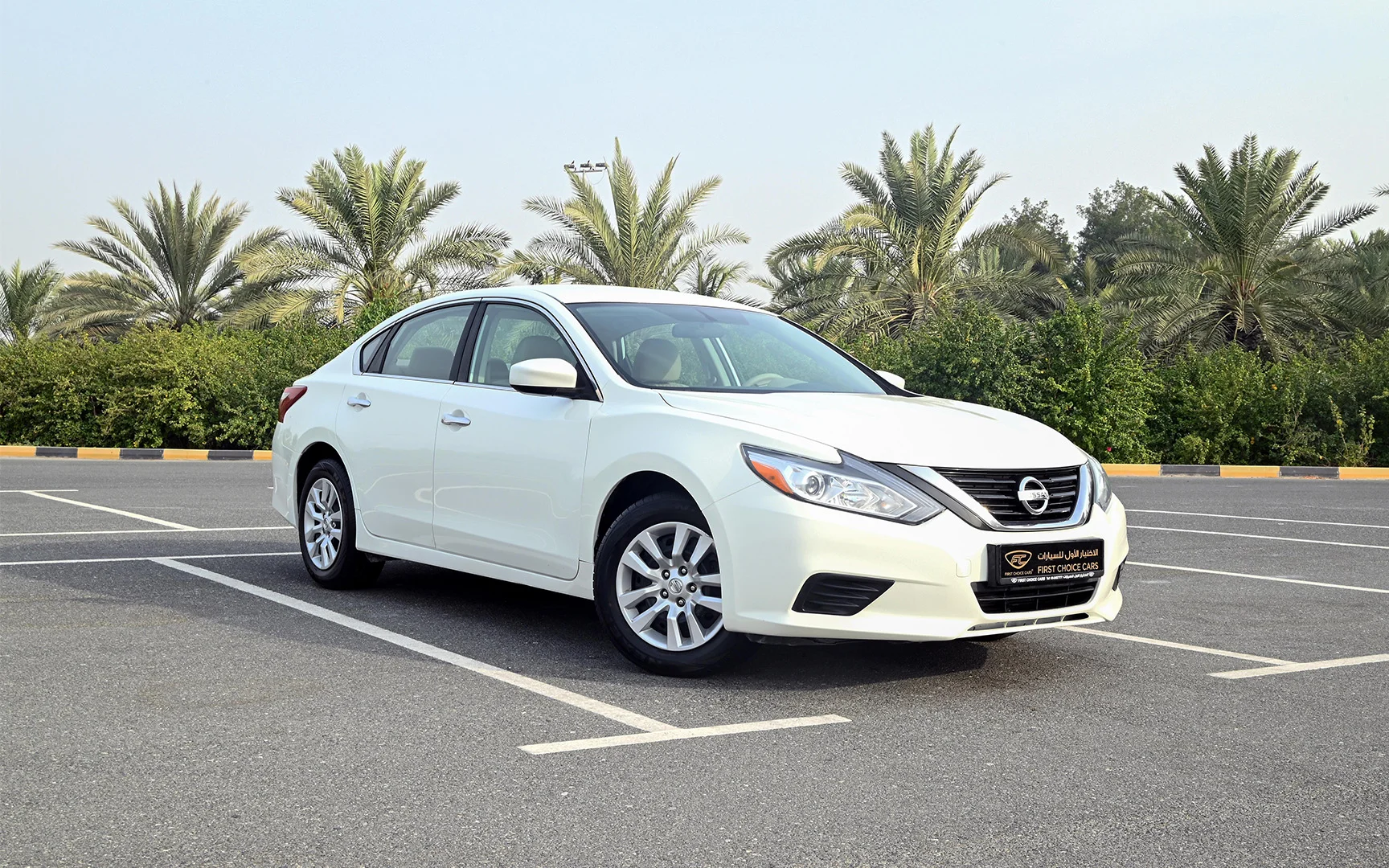 Used 2018 Nissan Altima S White – Right Front Diagonal (45°) View at First Choice Cars Sharjah