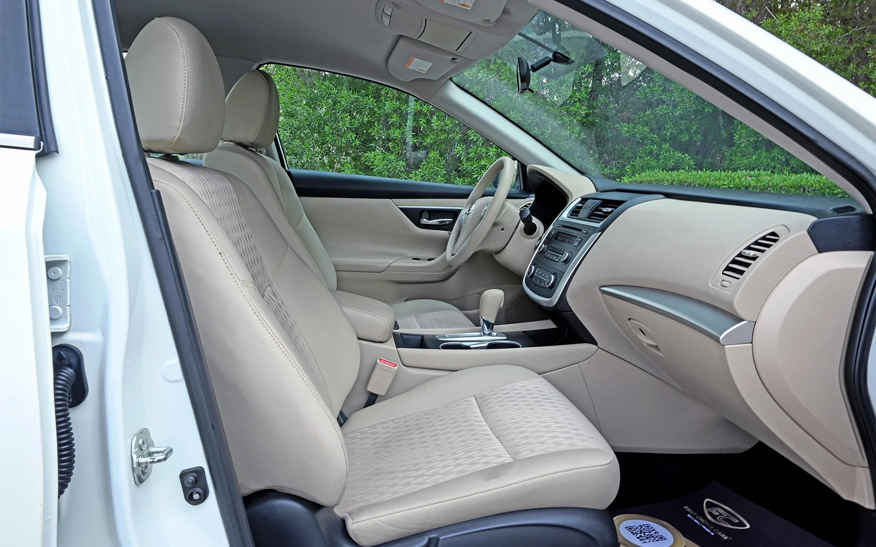 Used 2018 Nissan Altima S White – Front Passenger Side Cabin View at First Choice Cars Sharjah