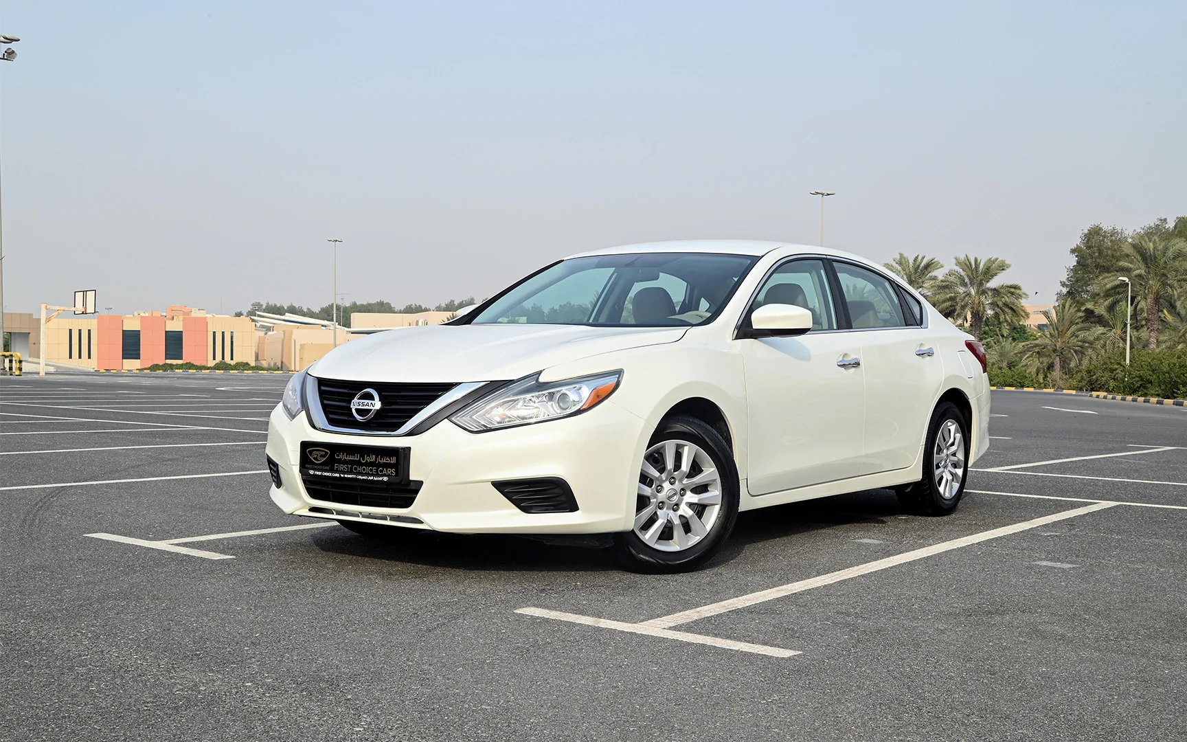 Used 2018 Nissan Altima S White – Left Front Diagonal (45°) View at First Choice Cars Sharjah