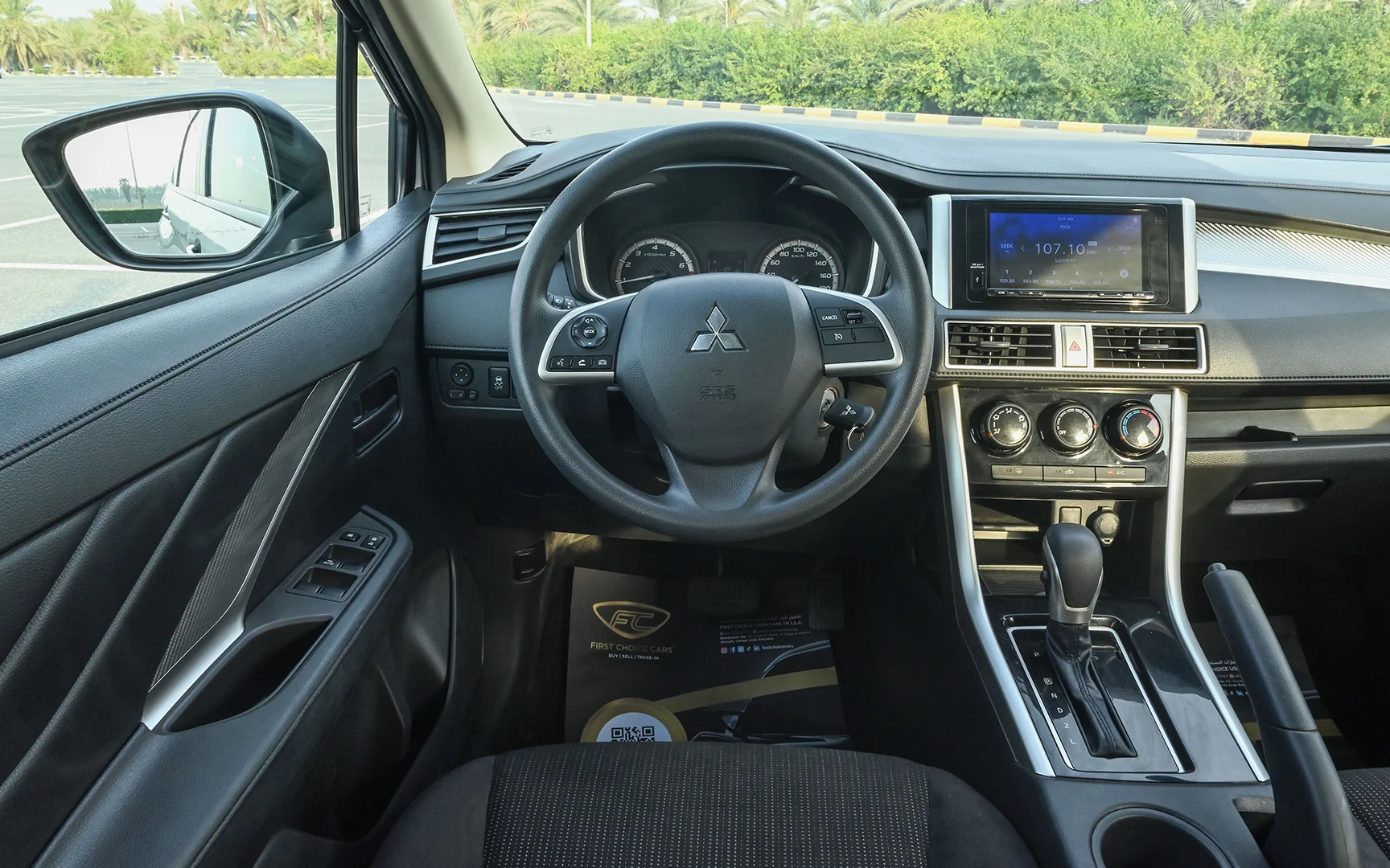 Used 2021 Mitsubishi XPANDER Highline Silver – Steering Wheel & Instrument Cluster at First Choice Cars Sharjah