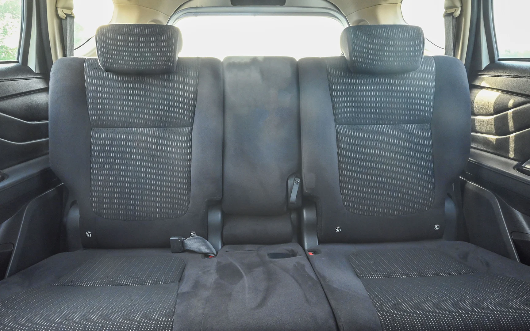 Used 2021 Mitsubishi XPANDER Highline Silver – Rear Seat View at First Choice Cars Sharjah