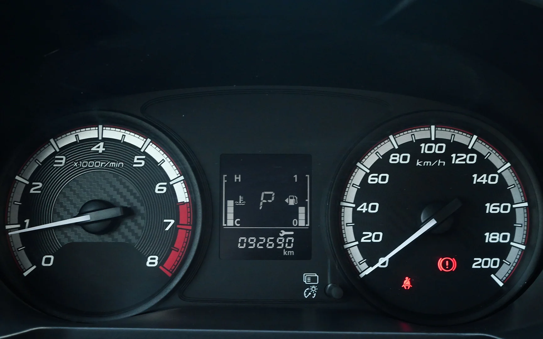 Used 2021 Mitsubishi XPANDER Highline Silver – Odometer / Mileage Reading View at First Choice Cars Sharjah