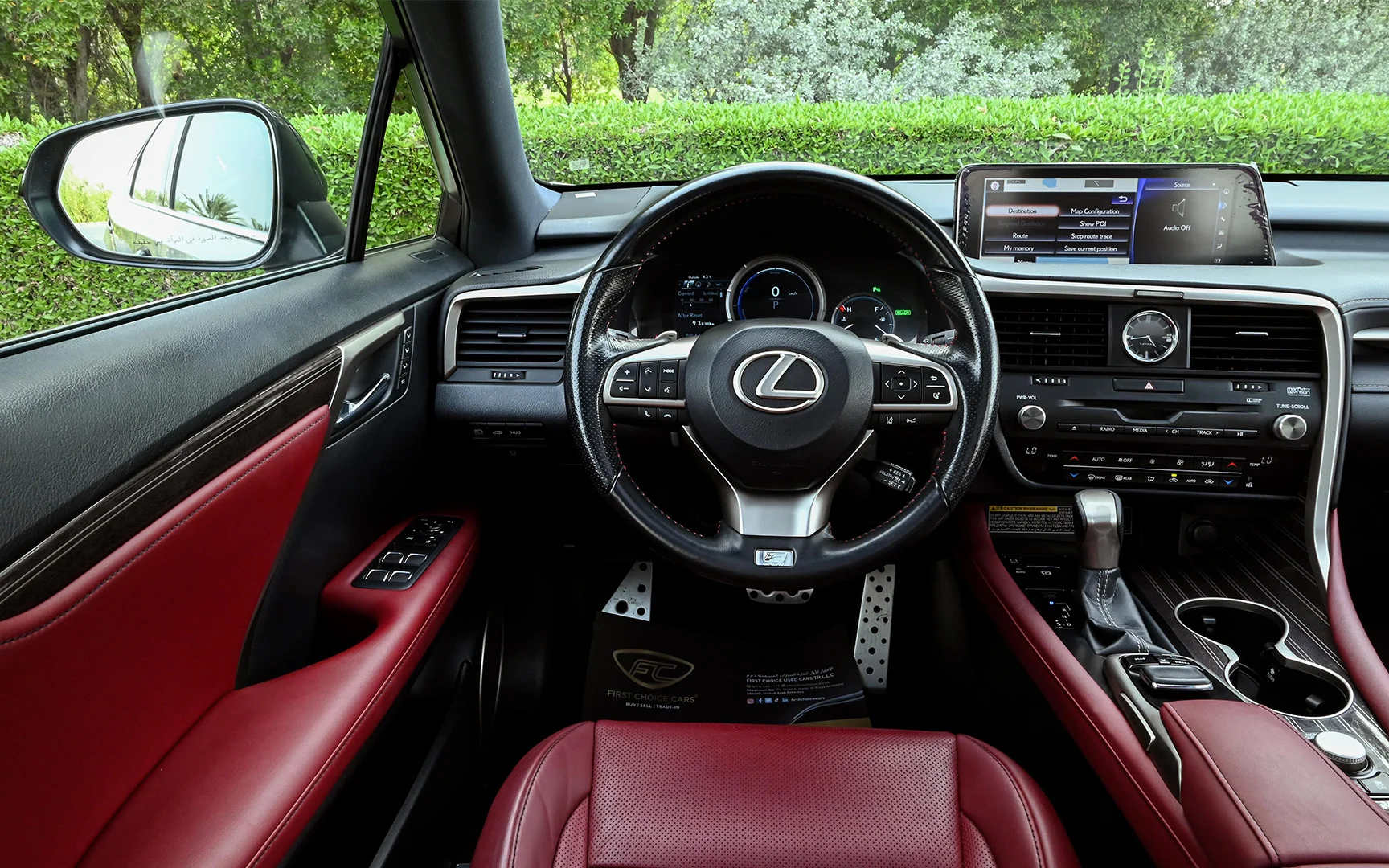 Used 2017 Lexus RX-Series RX 450h L Platinum Silver – Steering Wheel & Instrument Cluster at First Choice Cars Sharjah