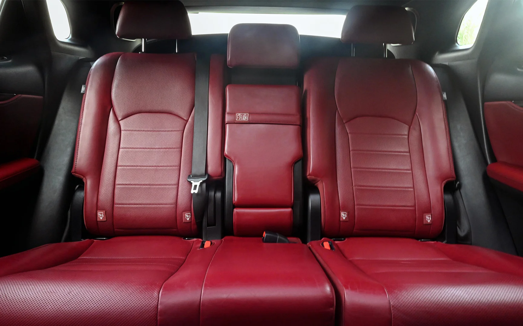 Used 2017 Lexus RX-Series RX 450h L Platinum Silver – Rear Seat View at First Choice Cars Sharjah