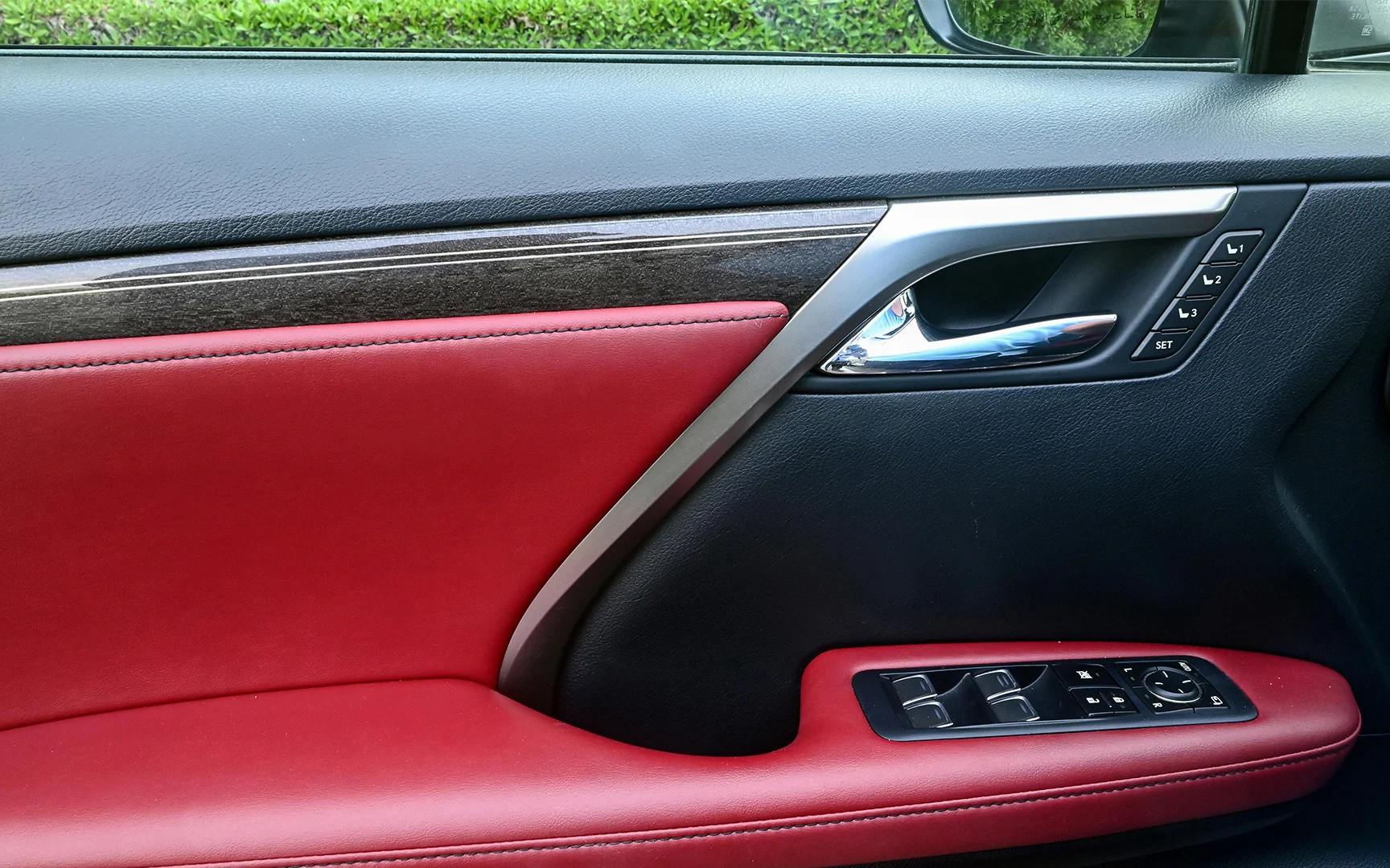 Used 2017 Lexus RX-Series RX 450h L Platinum Silver – Driver Door Panel Full View at First Choice Cars Sharjah