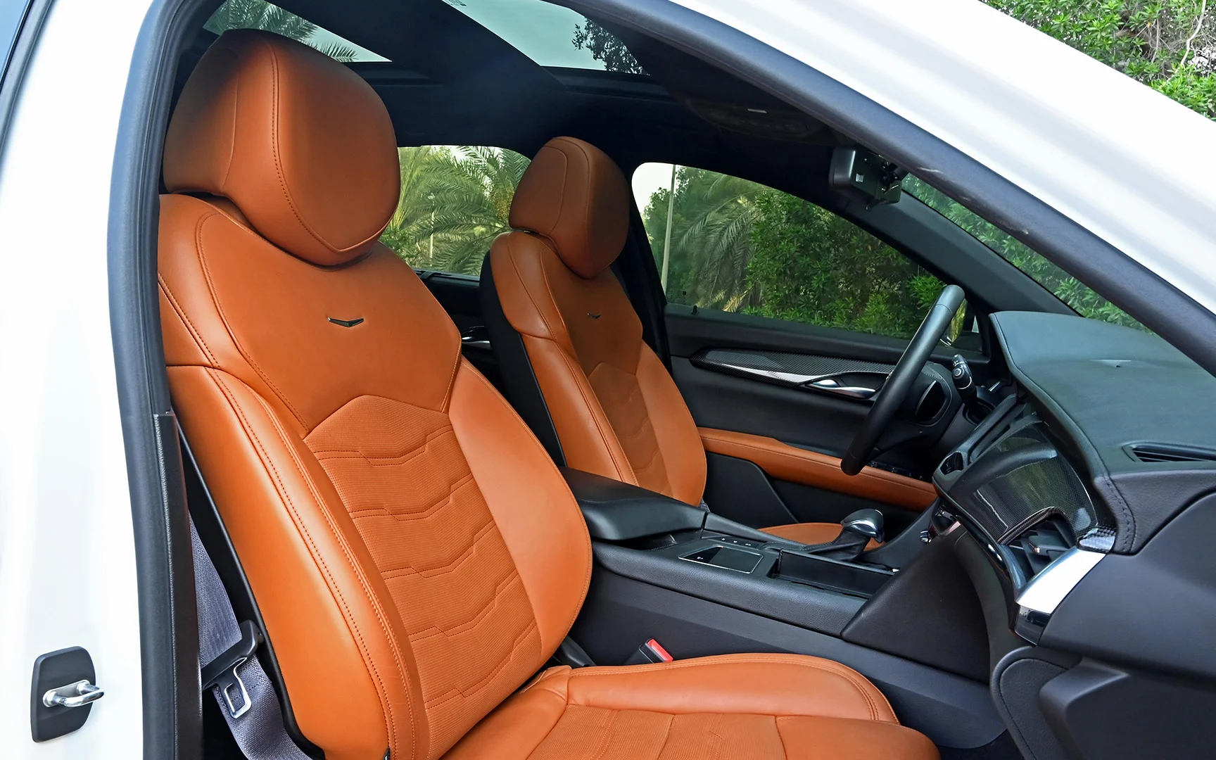 Used 2017 Cadillac CT6 Luxury White – Front Passenger Side Cabin View at First Choice Cars Sharjah