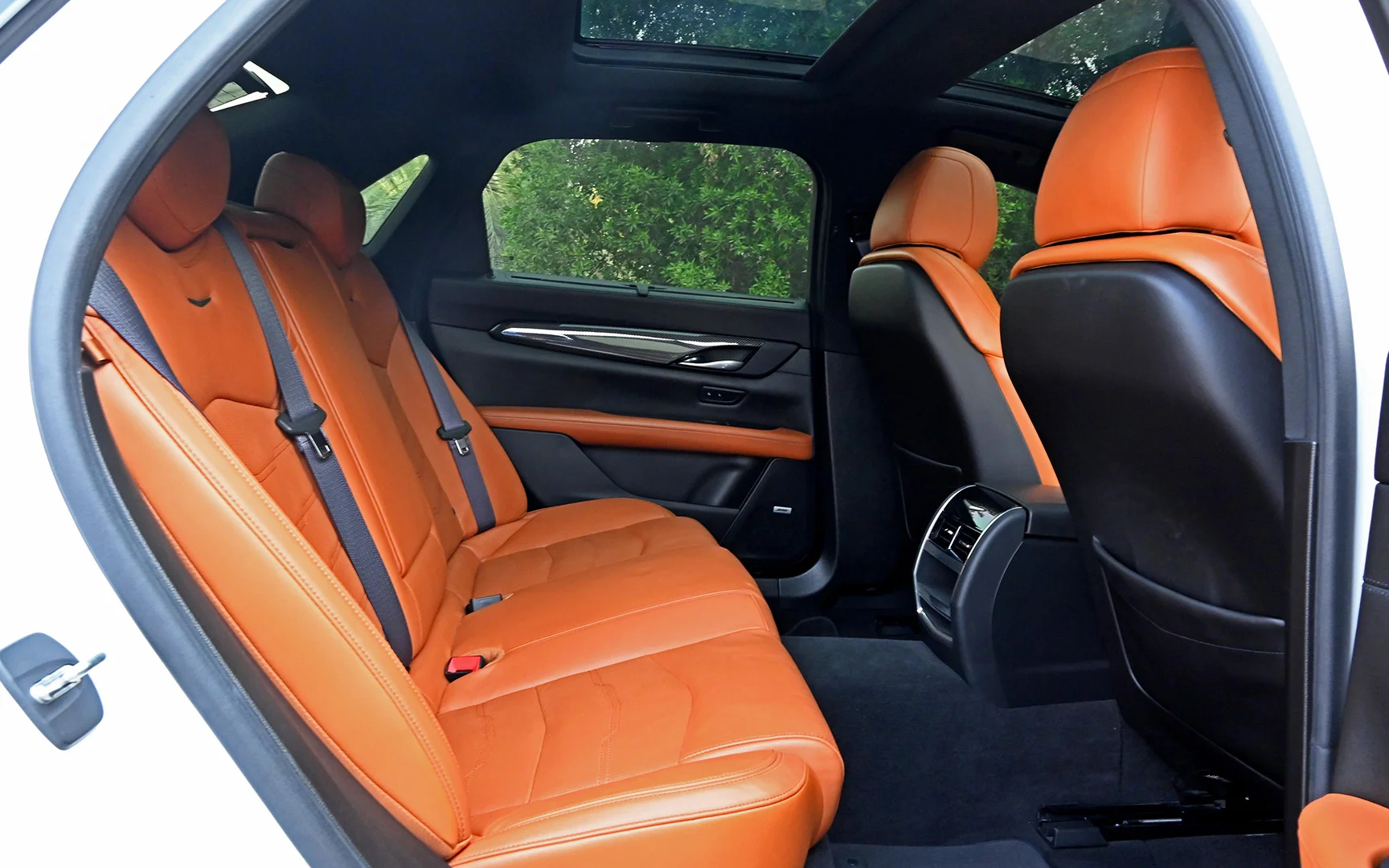 Used 2017 Cadillac CT6 Luxury White – Rear Passenger Side Cabin View at First Choice Cars Sharjah