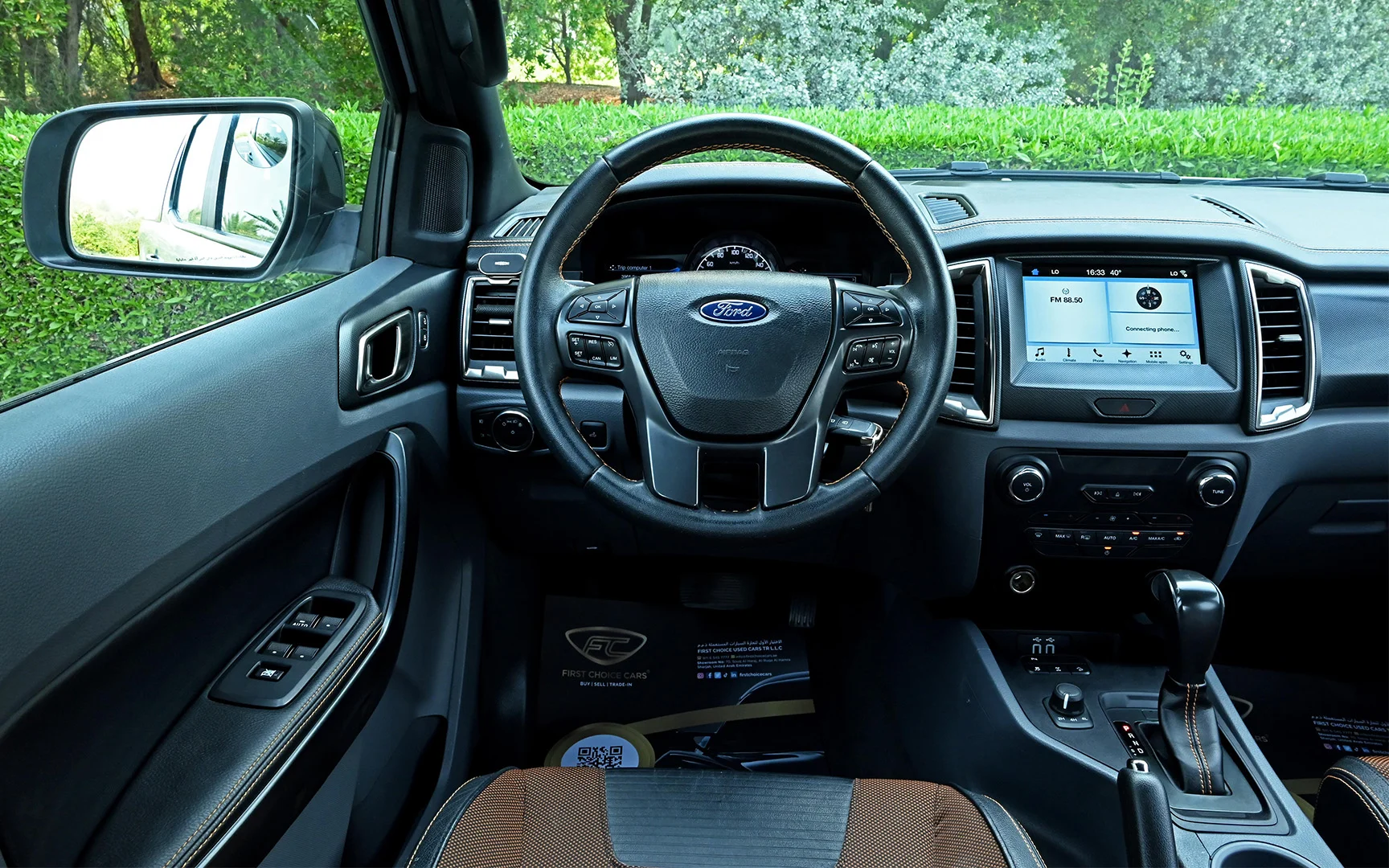 Used 2021 Ford Ranger Wildtrak Silver – Steering Wheel & Instrument Cluster at First Choice Cars Sharjah