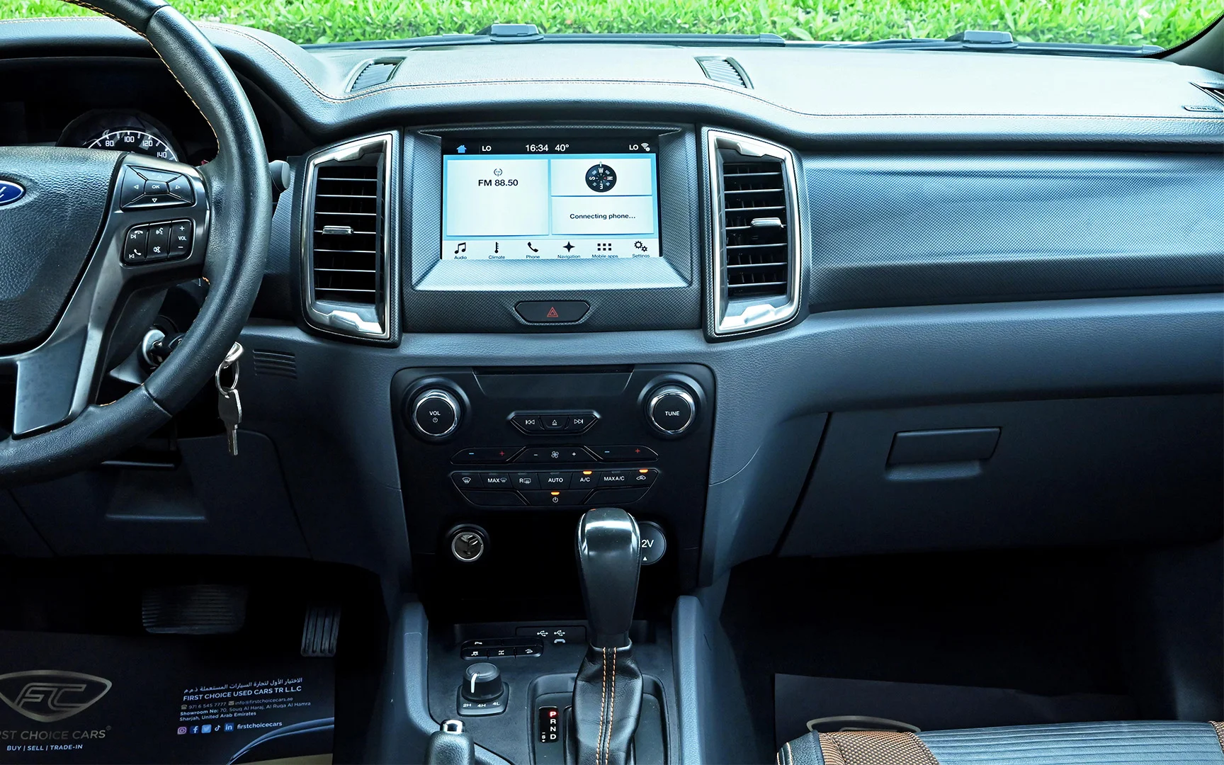 Used 2021 Ford Ranger Wildtrak Silver – Infotainment / Touchscreen System at First Choice Cars Sharjah