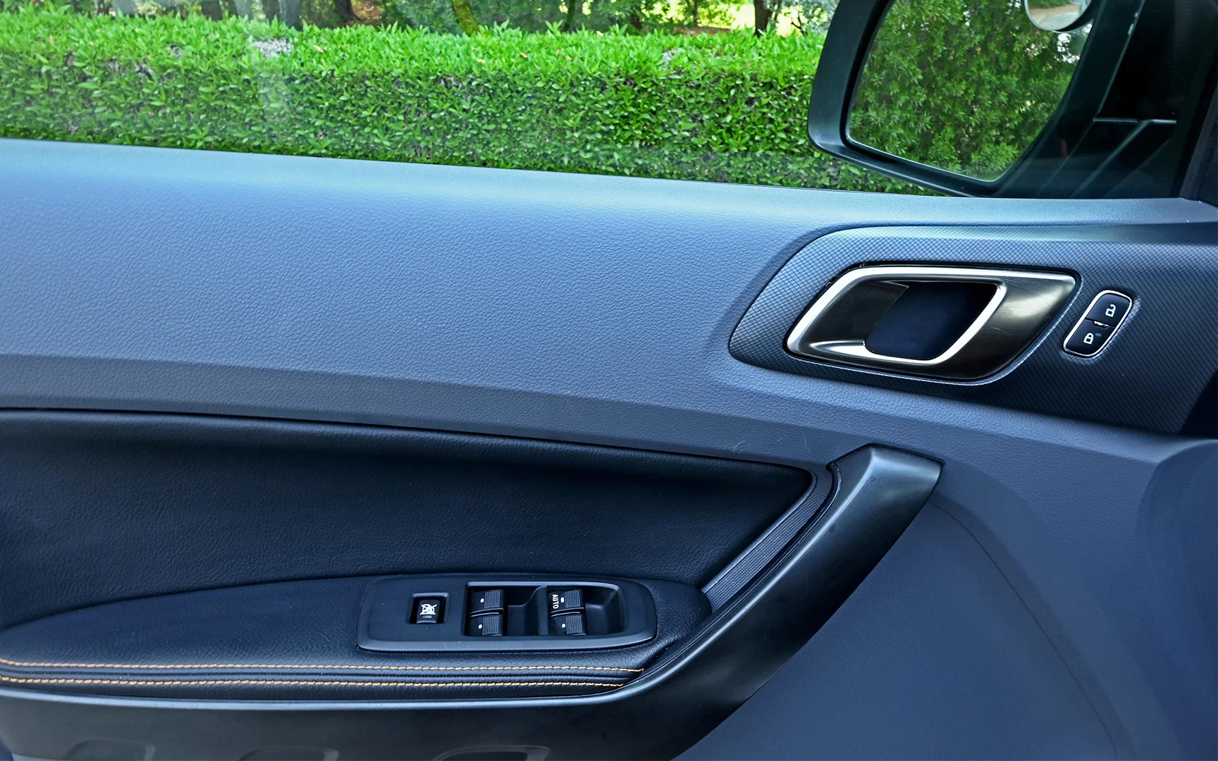 Used 2021 Ford Ranger Wildtrak Silver – Driver Door Panel Full View at First Choice Cars Sharjah