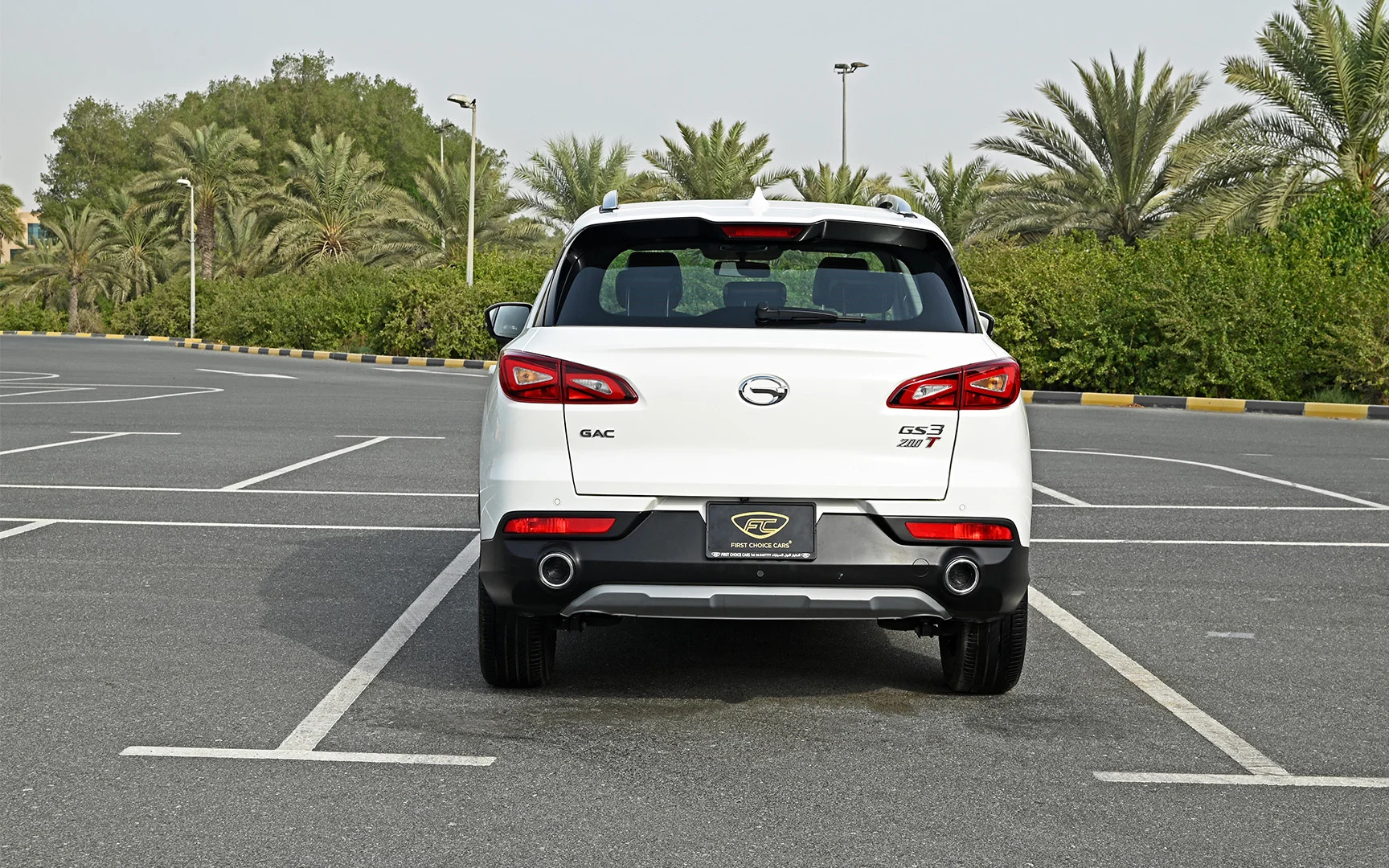 Used 2022 GAC GS3 GE White – Back/Rear View at First Choice Cars Sharjah