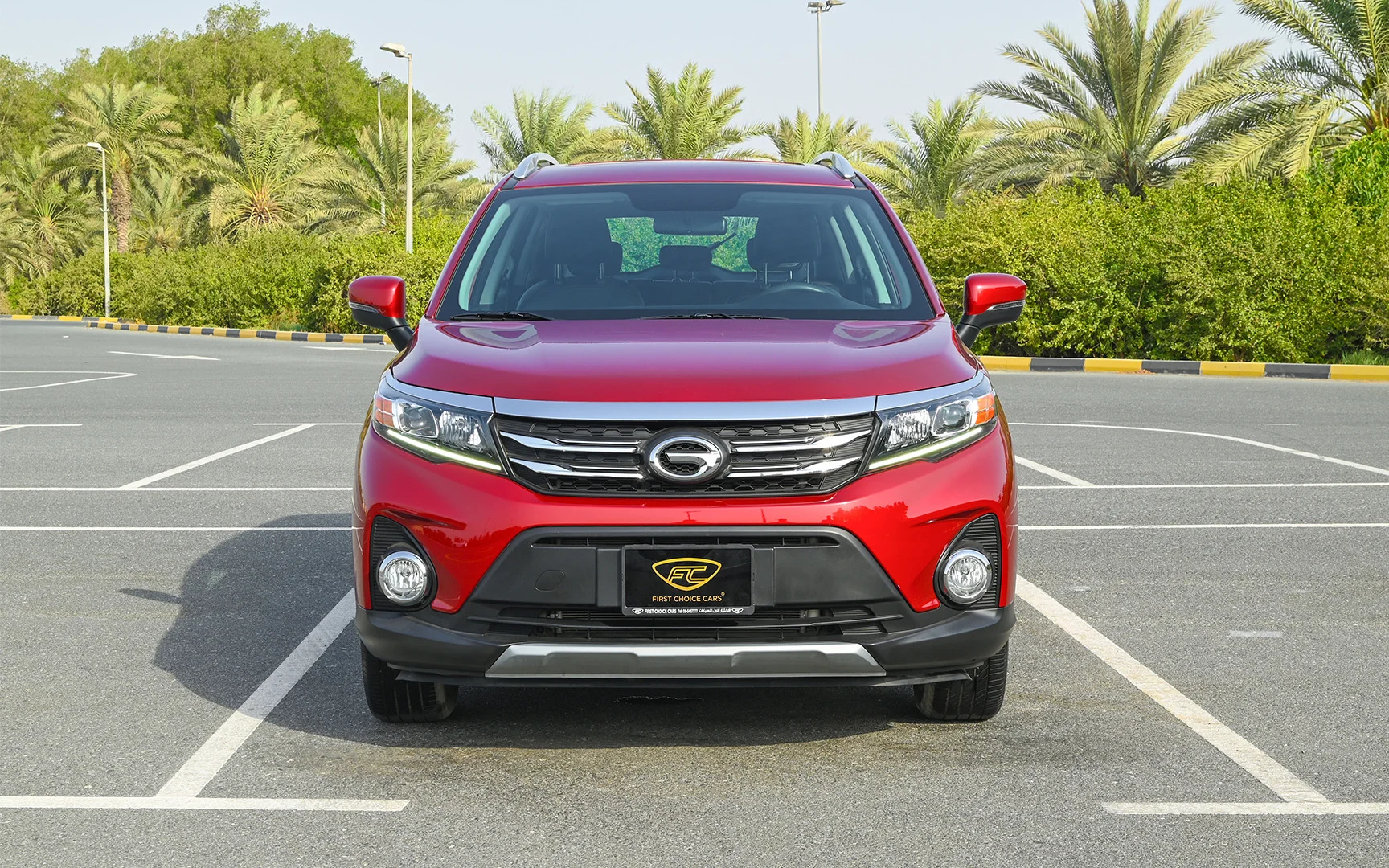 Used 2022 GAC GS3 GE Red – Front View at First Choice Cars Sharjah