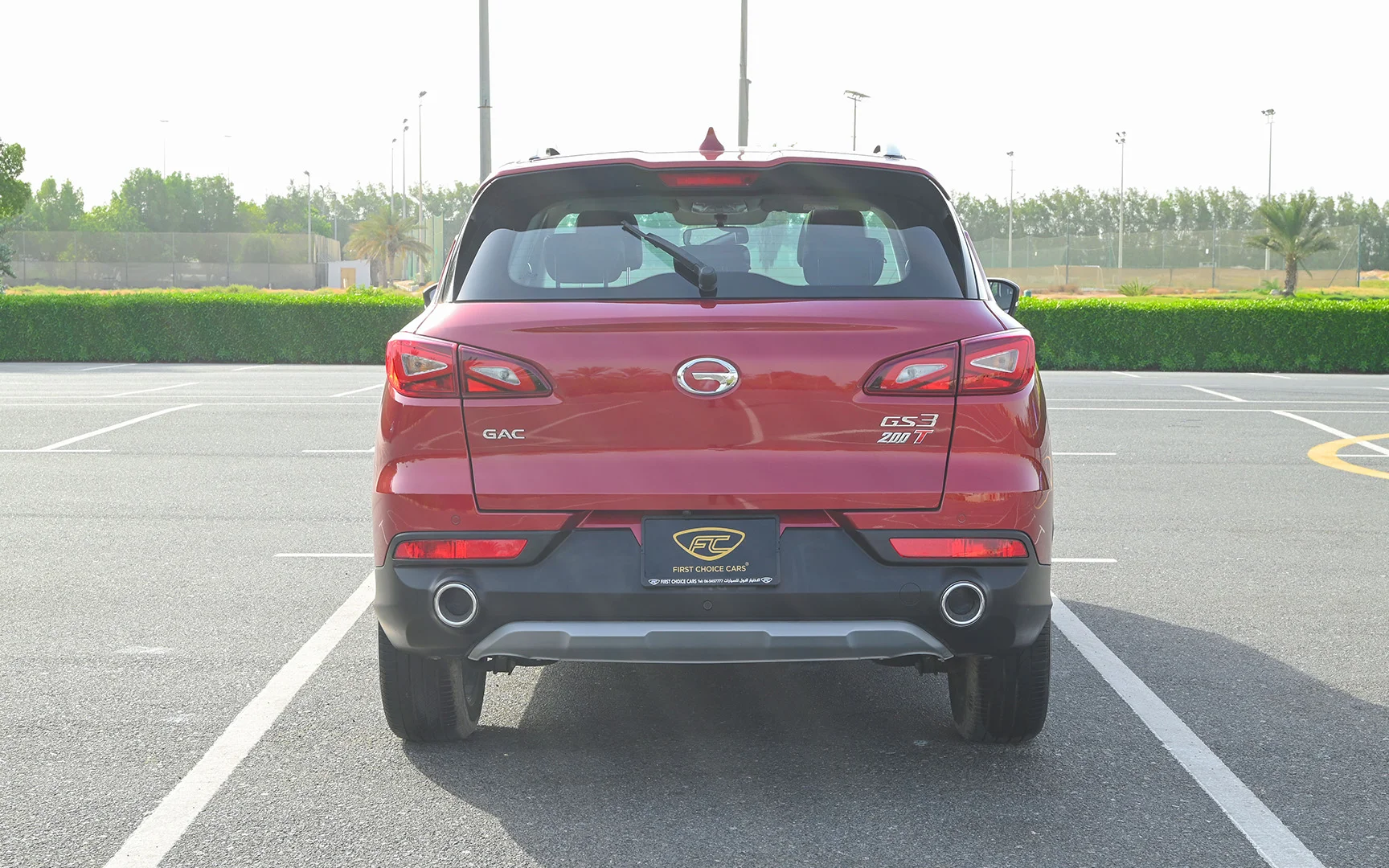 Used 2022 GAC GS3 GE Red – Back/Rear View at First Choice Cars Sharjah